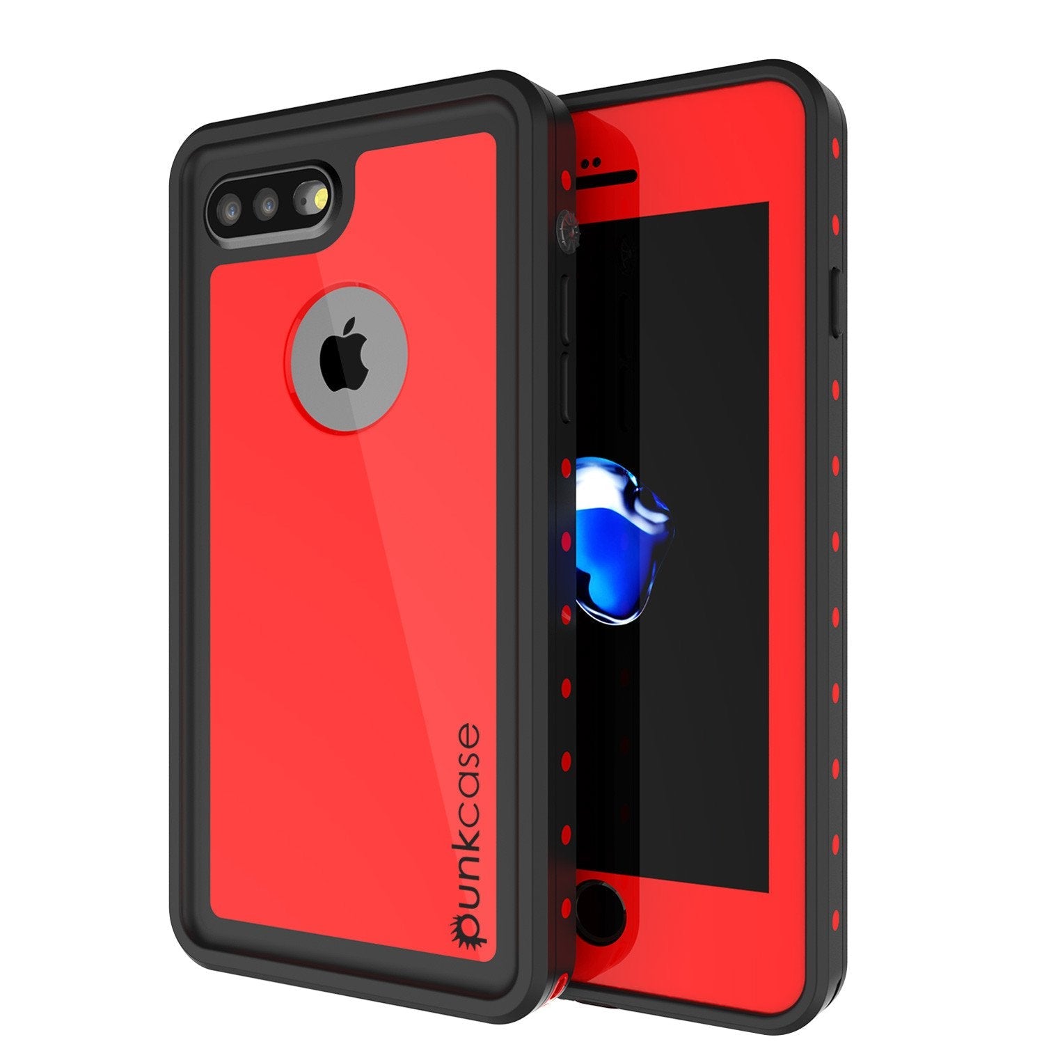 iPhone 7+ Plus Waterproof IP68 Case, Punkcase [Teal] [StudStar Series] [Slim Fit] [Dirtproof]