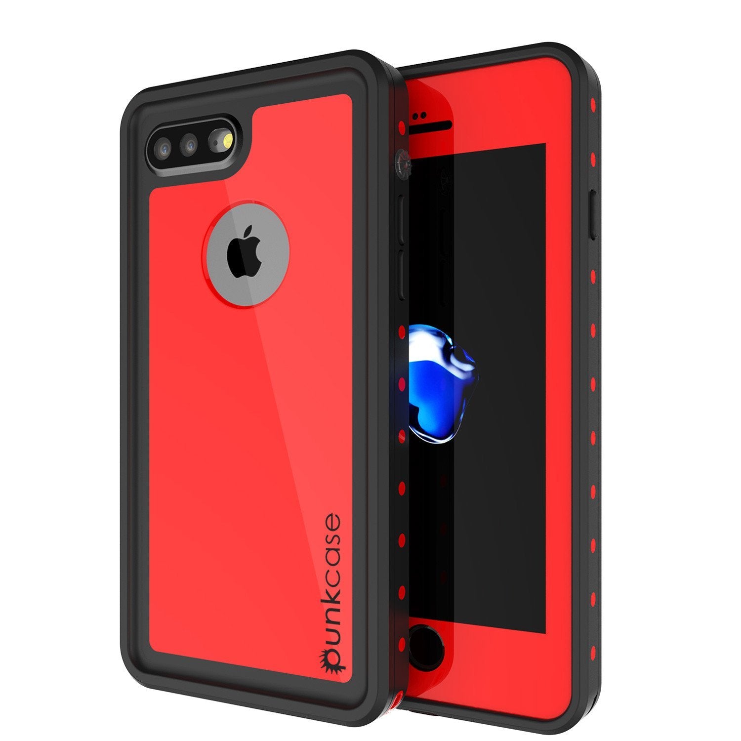 iPhone 8+ Plus Waterproof IP68 Case, Punkcase [Teal] [StudStar Series] [Slim Fit] [Dirtproof]