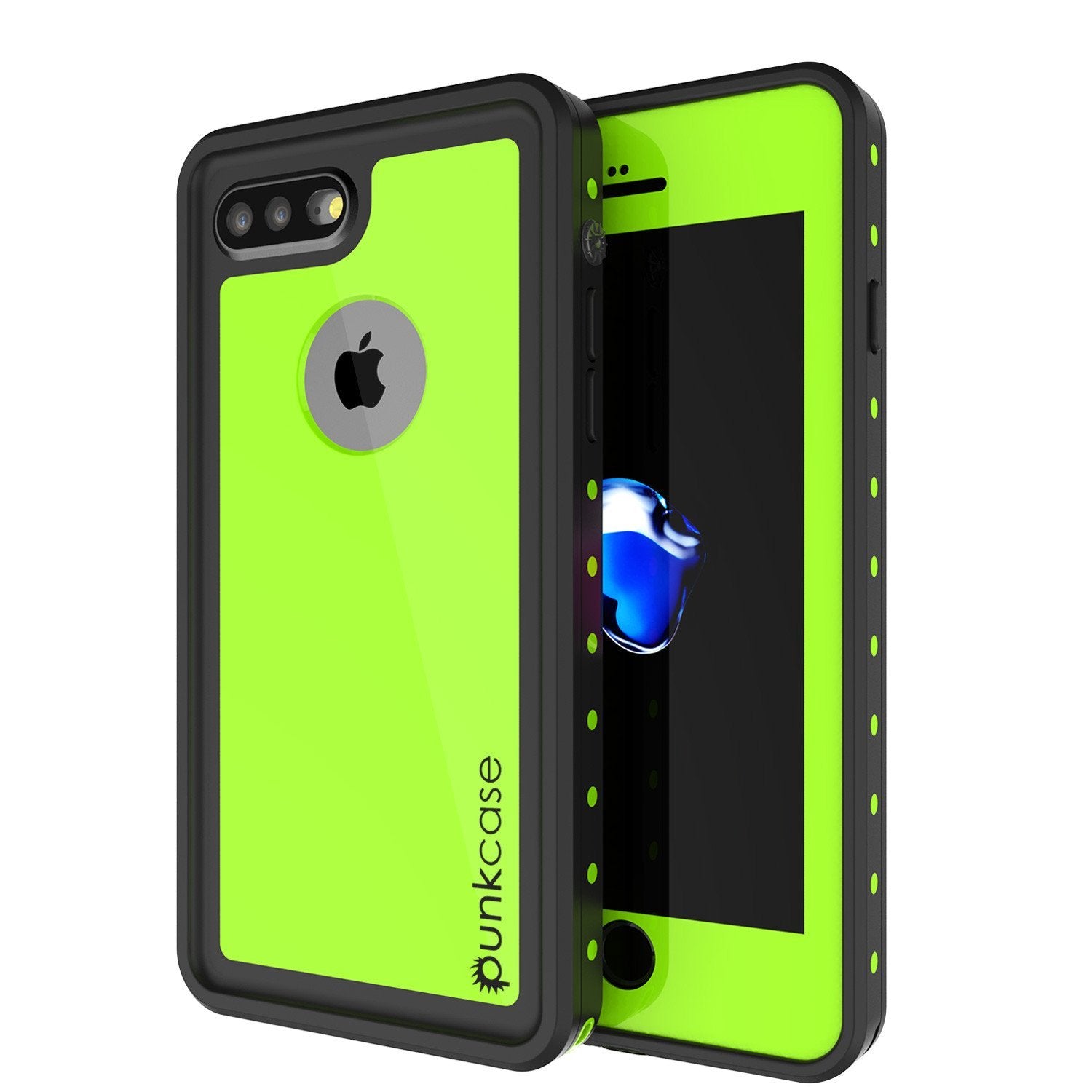 iPhone 8+ Plus Waterproof IP68 Case, Punkcase [Clear] [StudStar Series] [Slim Fit] [Dirtproof]