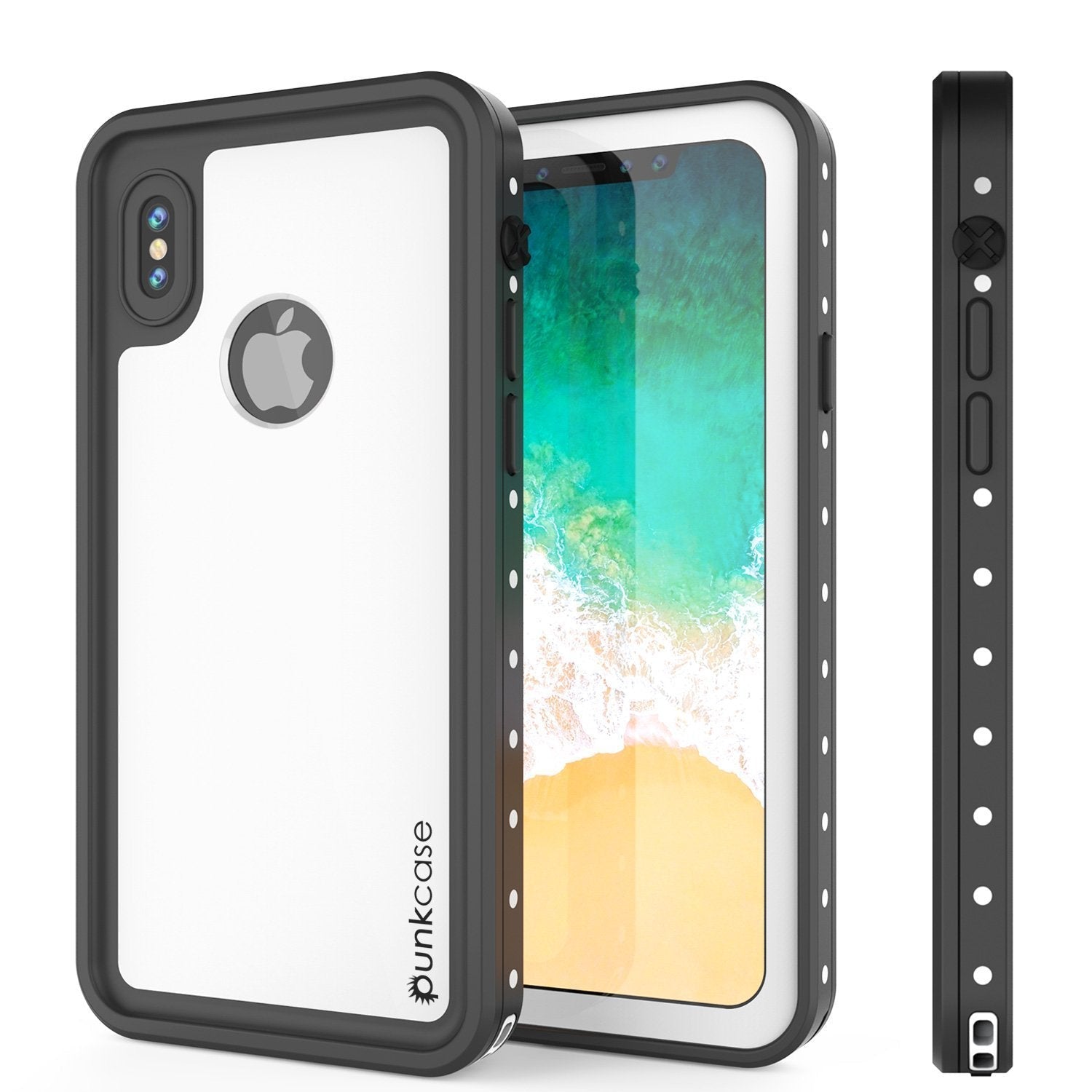iPhone XR Waterproof IP68 Case, Punkcase [Black] [StudStar Series] [Slim Fit]