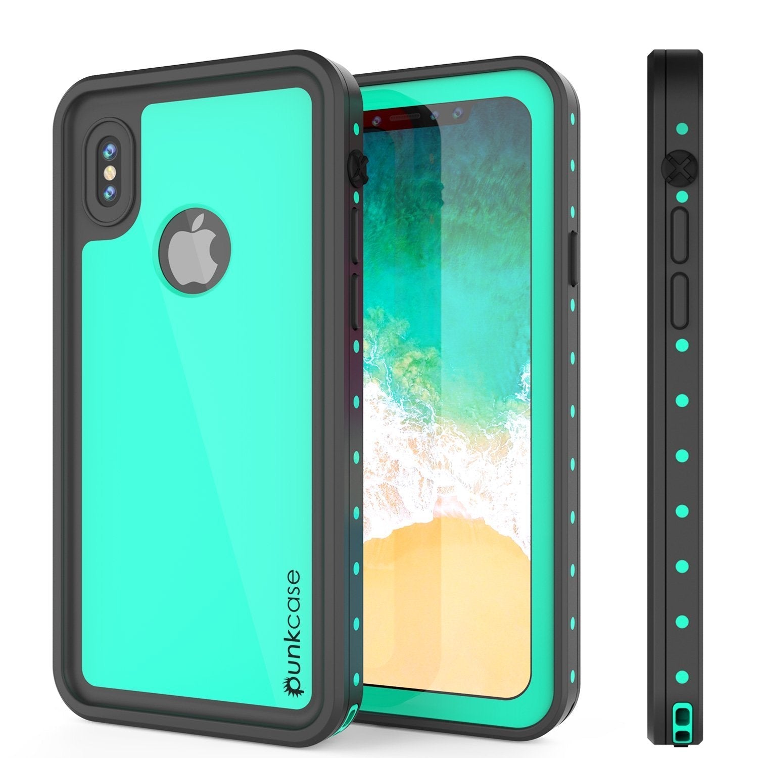 iPhone XR Waterproof IP68 Case, Punkcase [Black] [StudStar Series] [Slim Fit]
