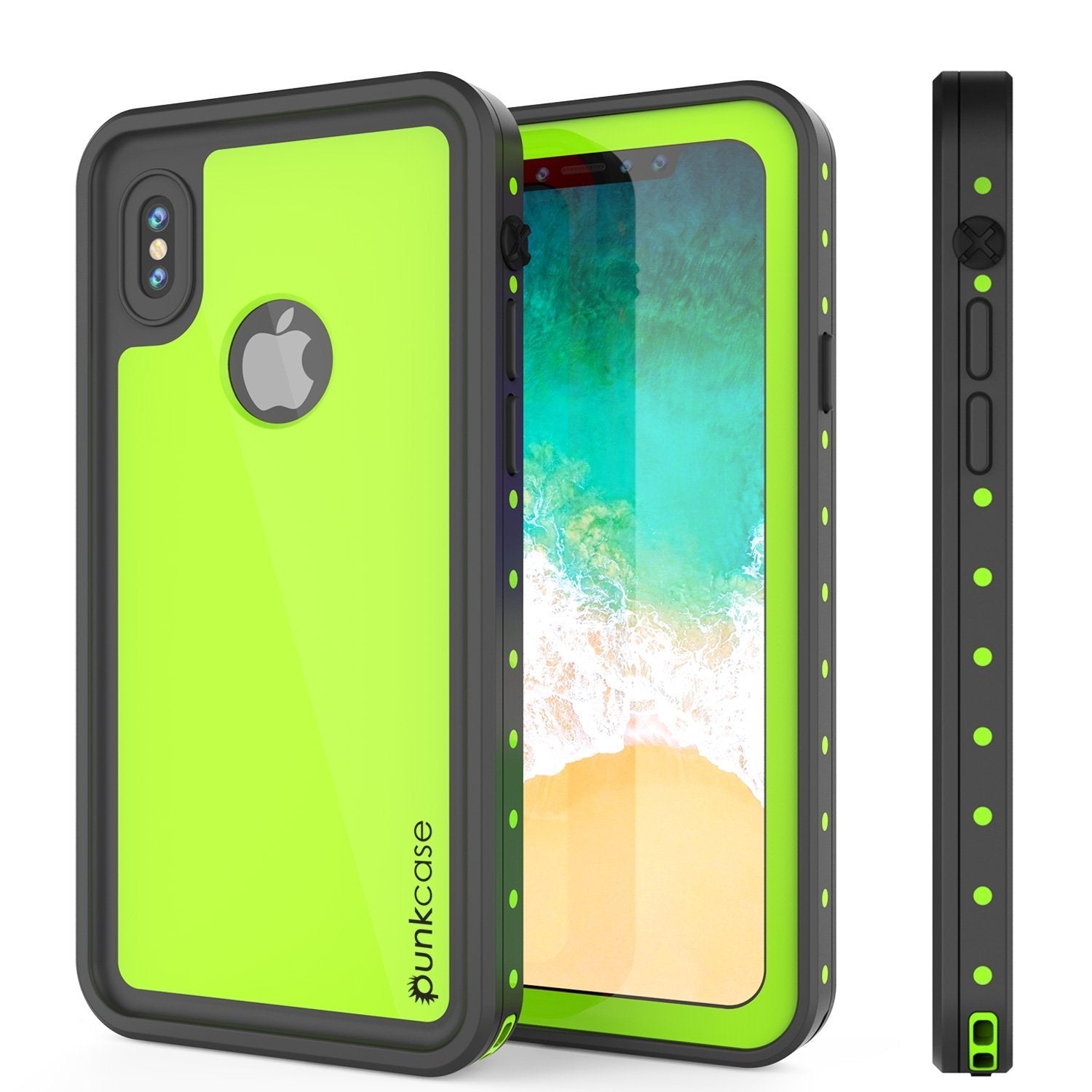 iPhone XR Waterproof IP68 Case, Punkcase [Black] [StudStar Series] [Slim Fit]