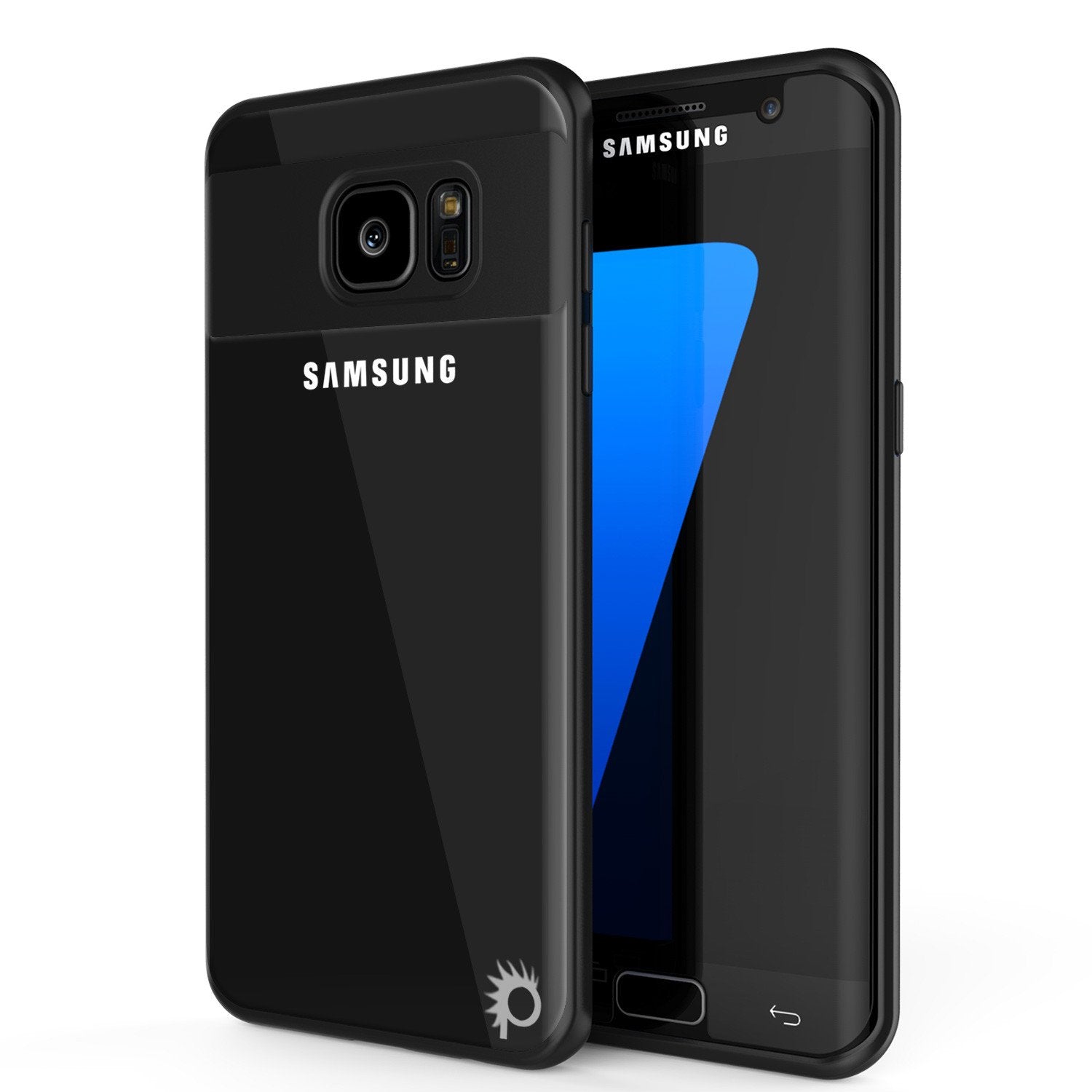 Galaxy S7 Edge Case [MASK Series] [RED] Full Body Hybrid Dual Layer TPU Cover W/ Protective PUNKSHIELD Screen Protector