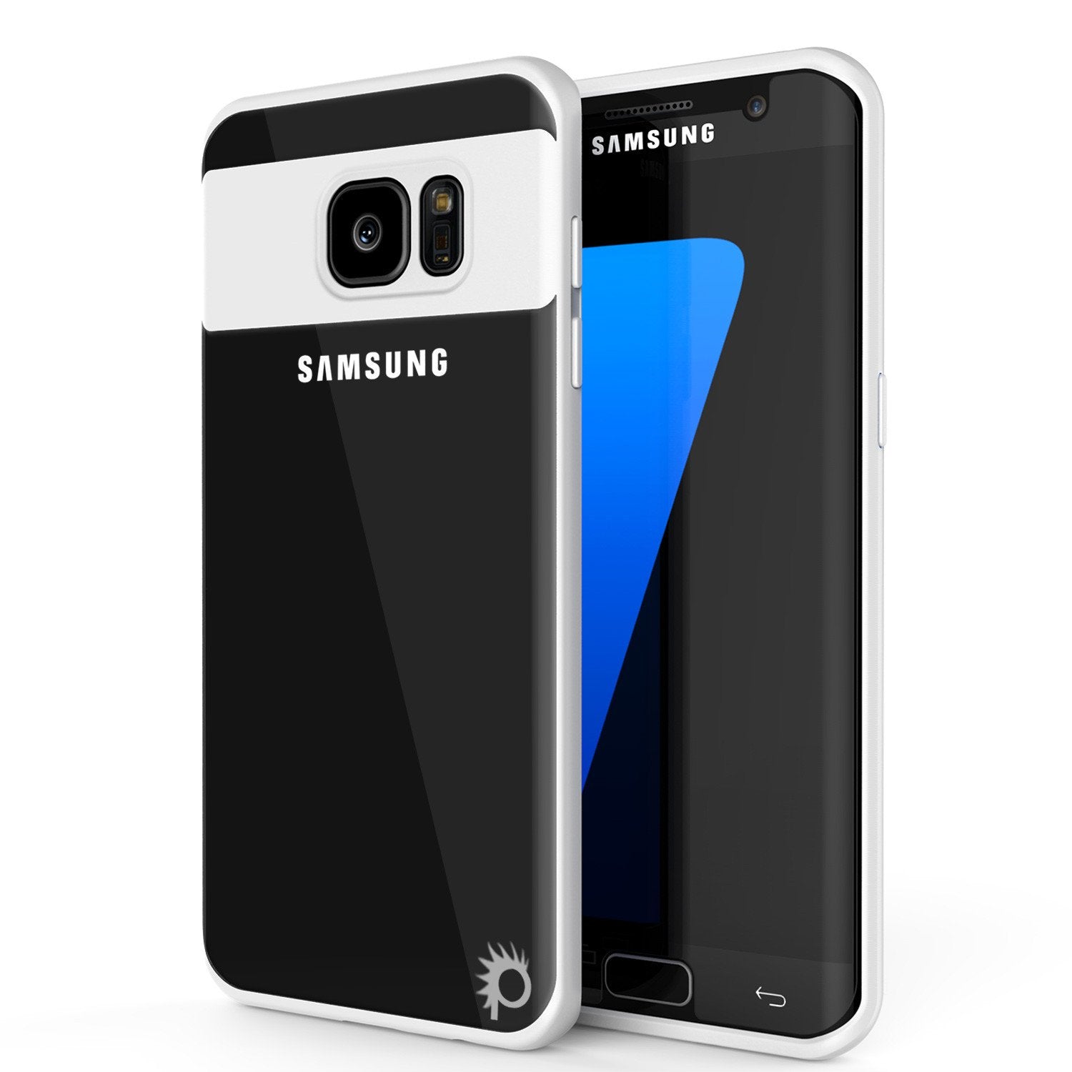 Galaxy S7 Edge Case [MASK Series] [RED] Full Body Hybrid Dual Layer TPU Cover W/ Protective PUNKSHIELD Screen Protector