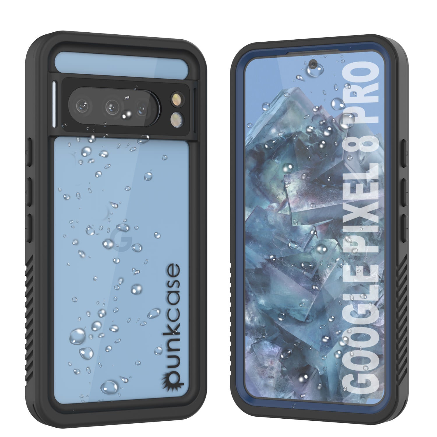 Google Pixel 9 Pro XL Waterproof Case, Punkcase [Extreme Series] Armor Cover W/ Built In Screen Protector [Navy Blue]