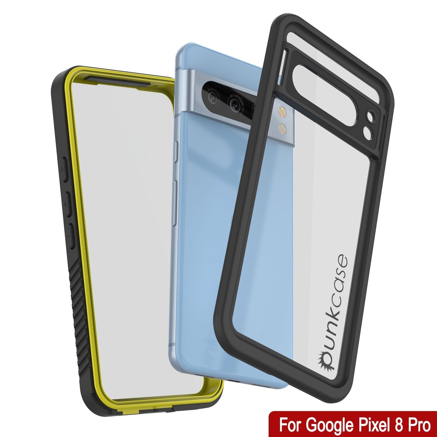 Google Pixel 9 Pro Waterproof Case, Punkcase [Extreme Series] Armor Cover W/ Built In Screen Protector [Yellow]