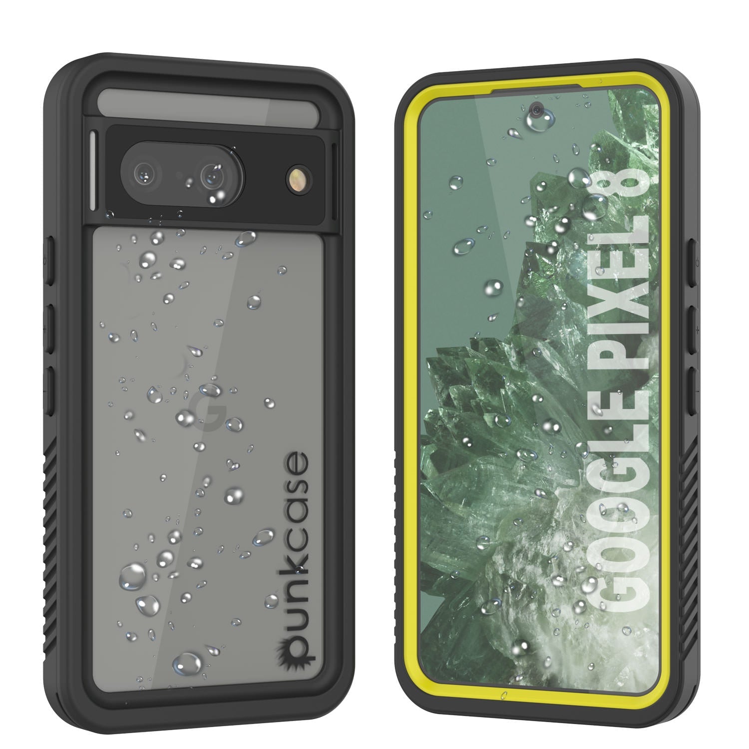 Google Pixel 9  Waterproof Case, Punkcase [Extreme Series] Armor Cover W/ Built In Screen Protector [Yellow]