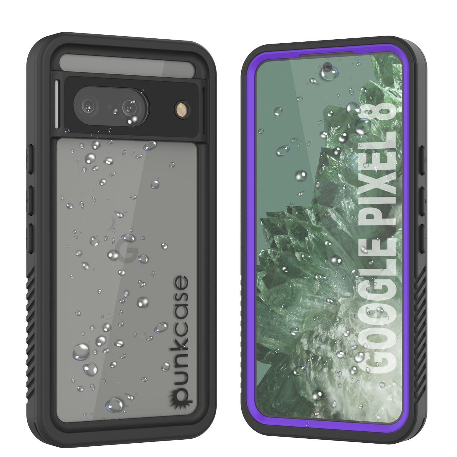 Google Pixel 9  Waterproof Case, Punkcase [Extreme Series] Armor Cover W/ Built In Screen Protector [Purple]