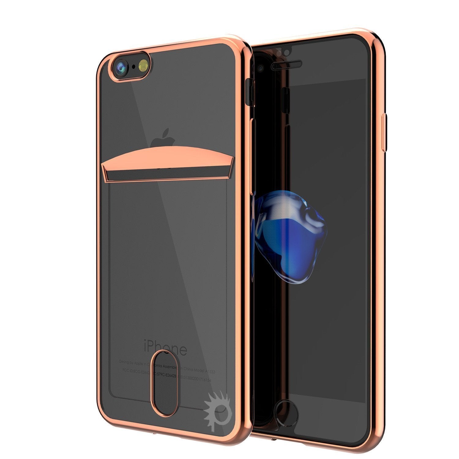 iPhone SE (4.7") Case, PUNKCASE® LUCID Black Series | Card Slot | SHIELD Screen Protector | Ultra fit