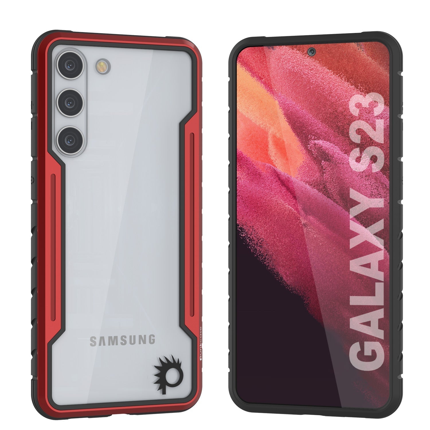 Punkcase S23 Armor Stealth Case Protective Military Grade Multilayer Cover [Rainbow]