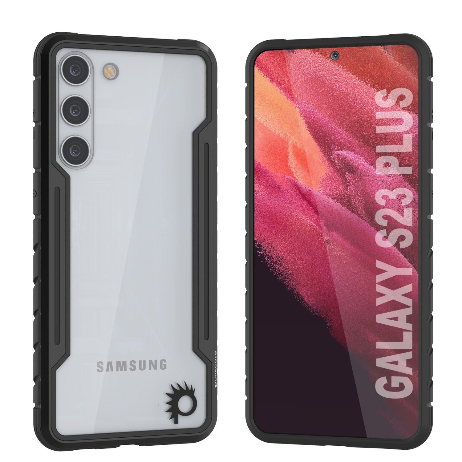 Punkcase S23+ Plus Armor Stealth Case Protective Military Grade Multilayer Cover [Rose-Gold]