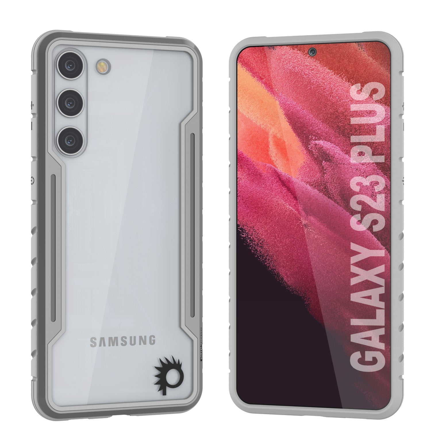 Punkcase S23+ Plus Armor Stealth Case Protective Military Grade Multilayer Cover [Rose-Gold]