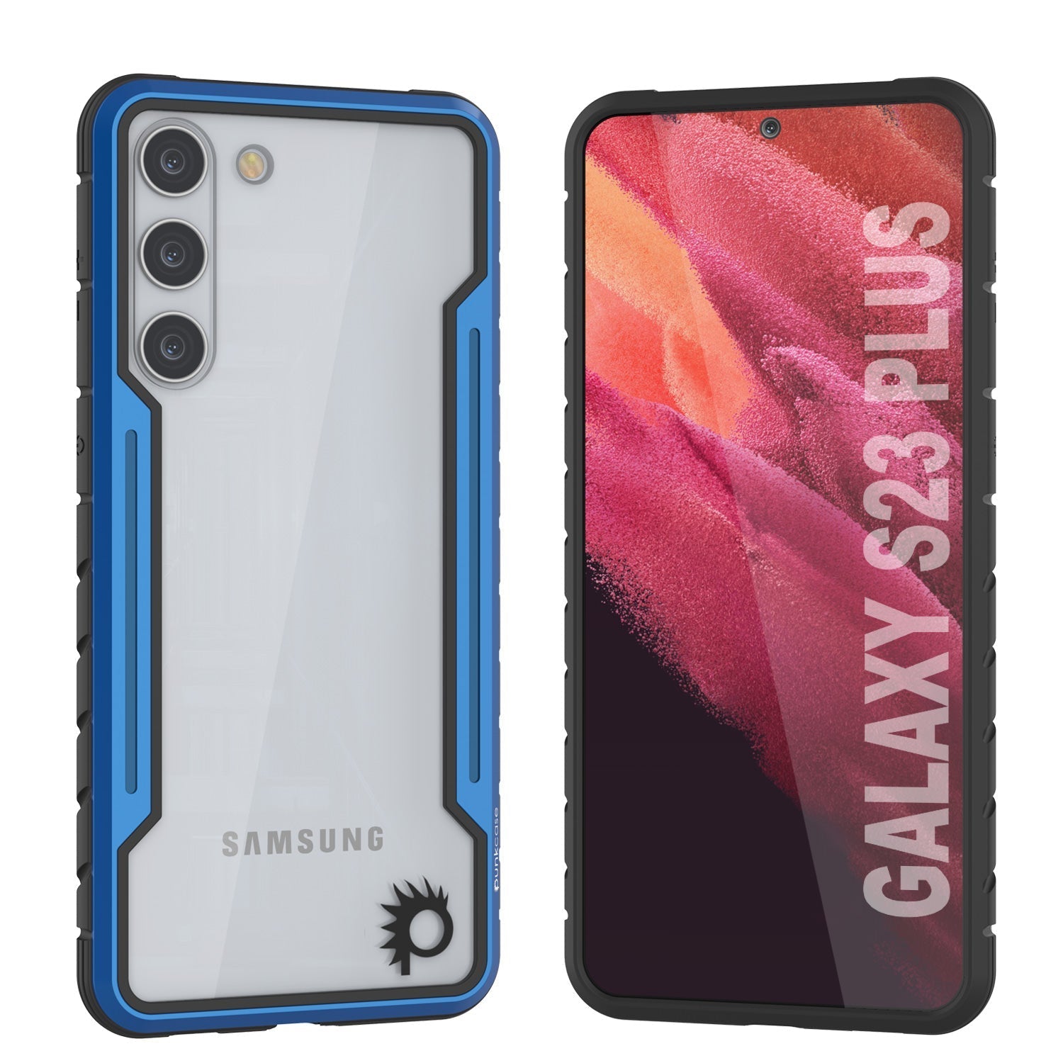 Punkcase S23+ Plus Armor Stealth Case Protective Military Grade Multilayer Cover [Rainbow]