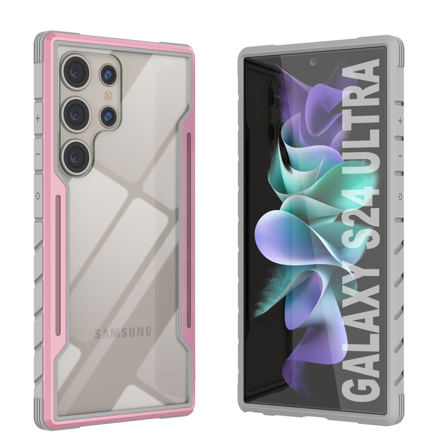 Punkcase S24 Ultra Armor Stealth Case Protective Military Grade Multilayer Cover [Red]