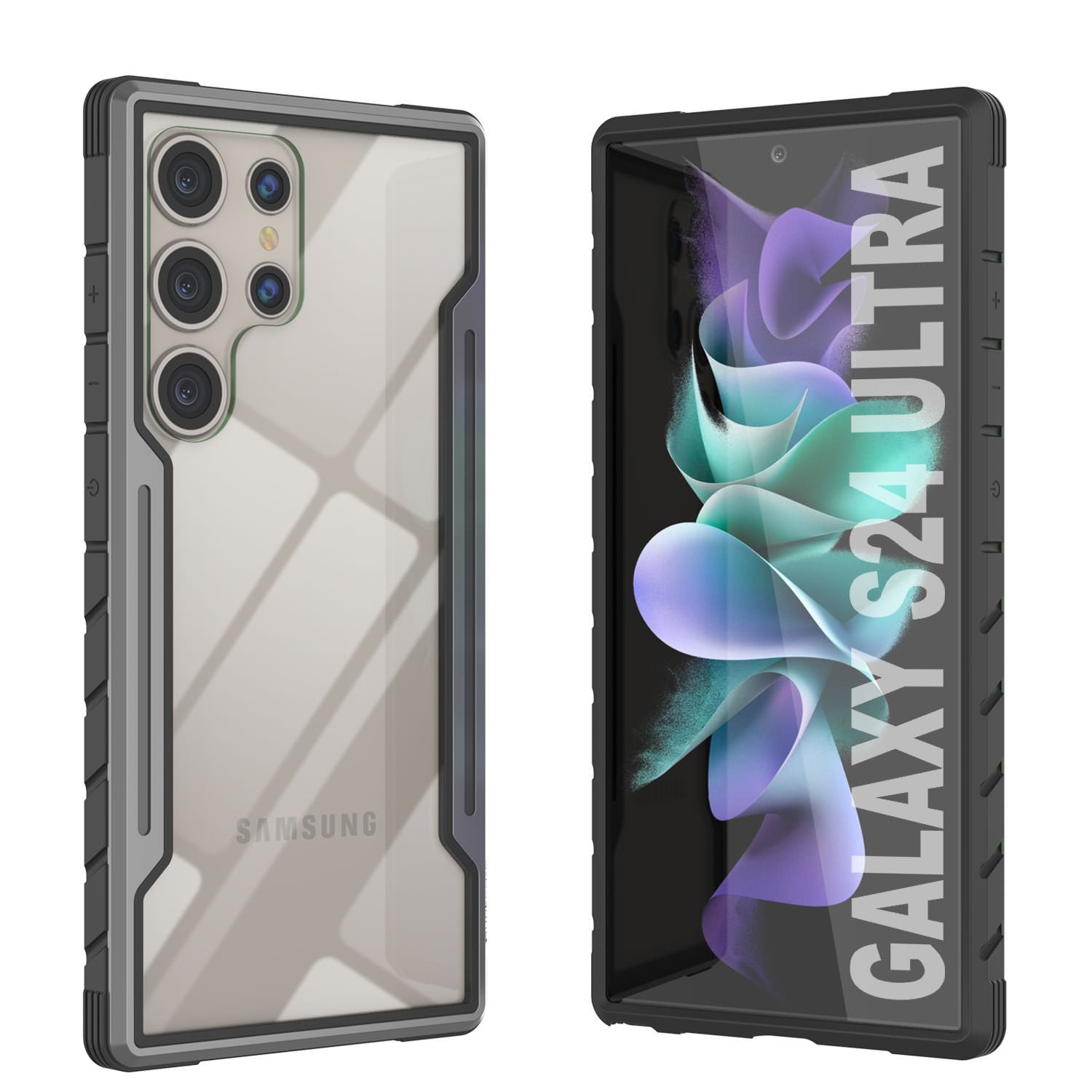 Punkcase S24 Ultra Armor Stealth Case Protective Military Grade Multilayer Cover [White]