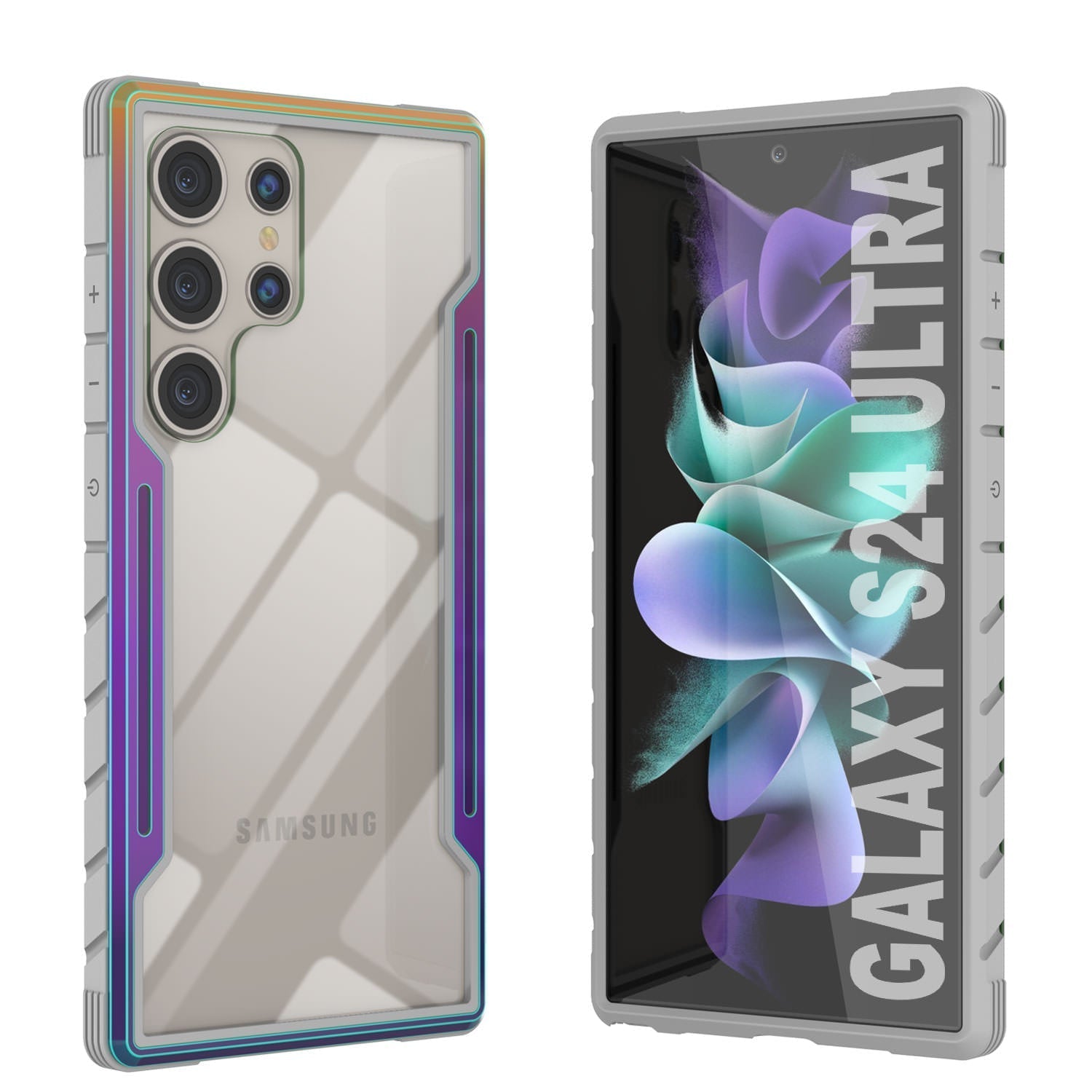 Punkcase S24 Ultra Armor Stealth Case Protective Military Grade Multilayer Cover [White]