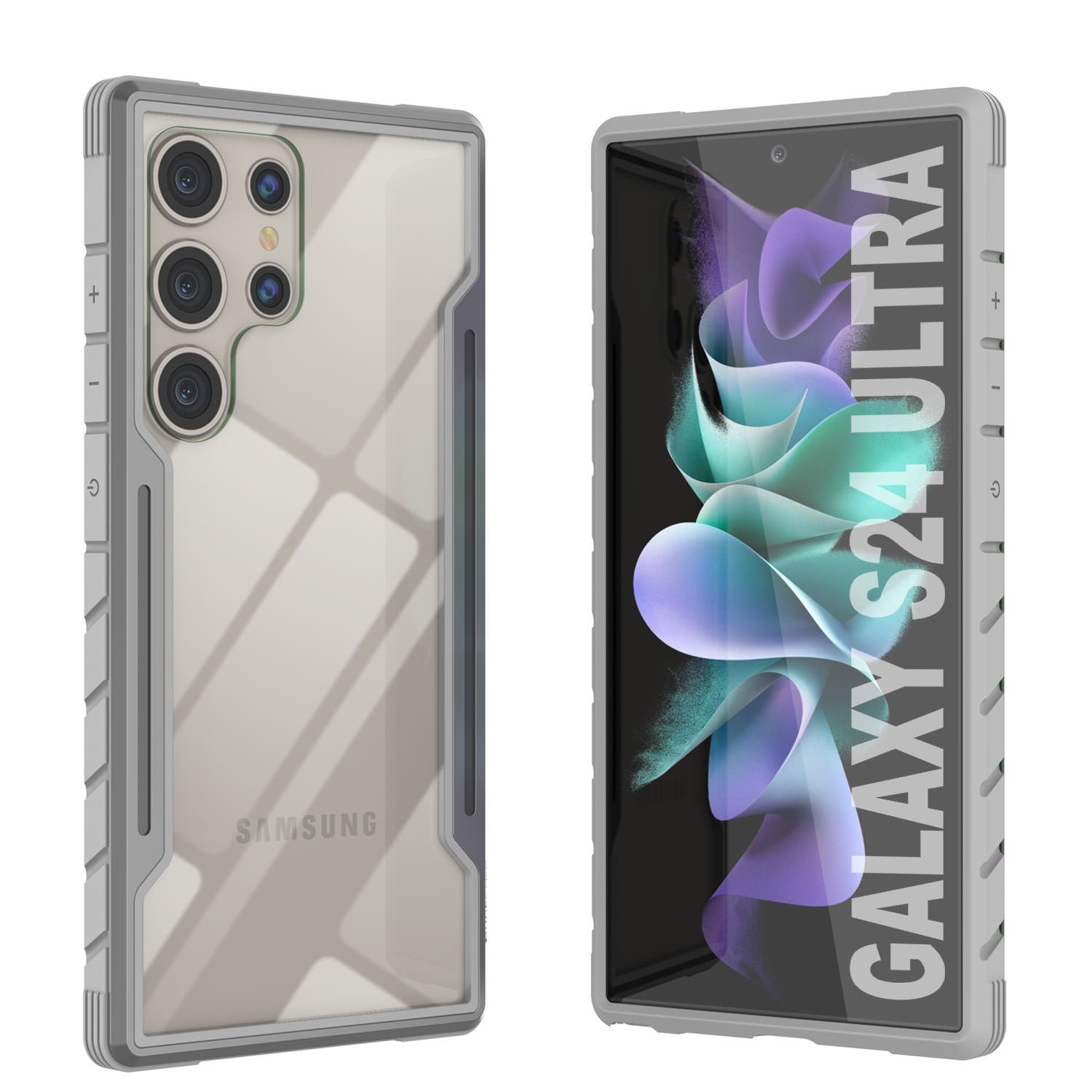 Punkcase S24 Ultra Armor Stealth Case Protective Military Grade Multilayer Cover [White]