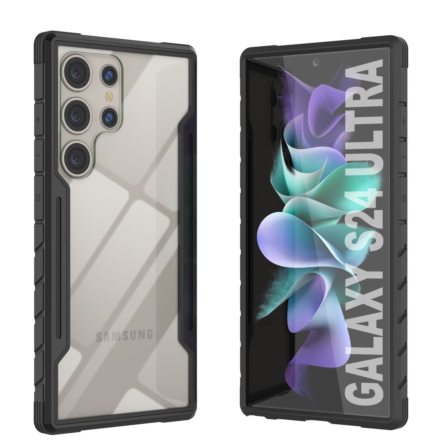 Punkcase S24 Ultra Armor Stealth Case Protective Military Grade Multilayer Cover [Red]