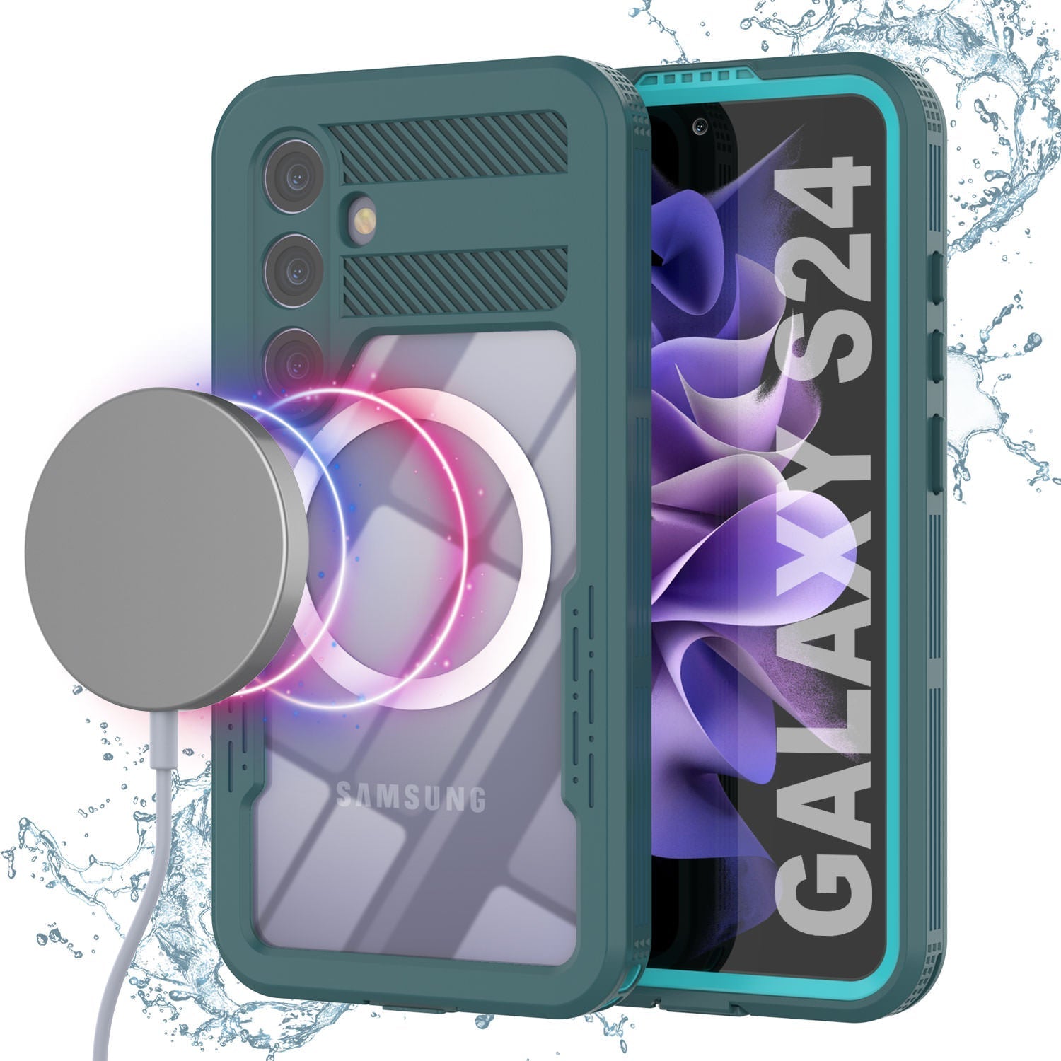 Galaxy S24 Ultra Waterproof Case [Alpine 2.0 Series] [Slim Fit] [IP68 Certified] [Shockproof] [Teal]