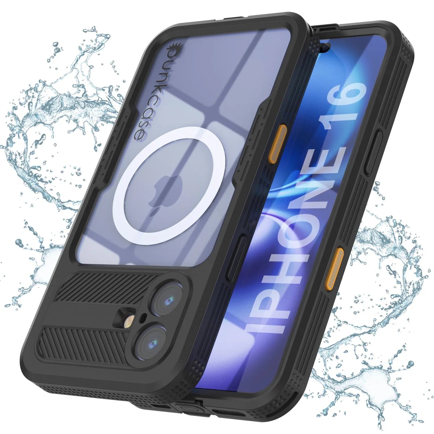 iPhone 16 Waterproof Case [Alpine 2.0 Series] [Slim Fit] [IP68 Certified] [Shockproof] [Black]