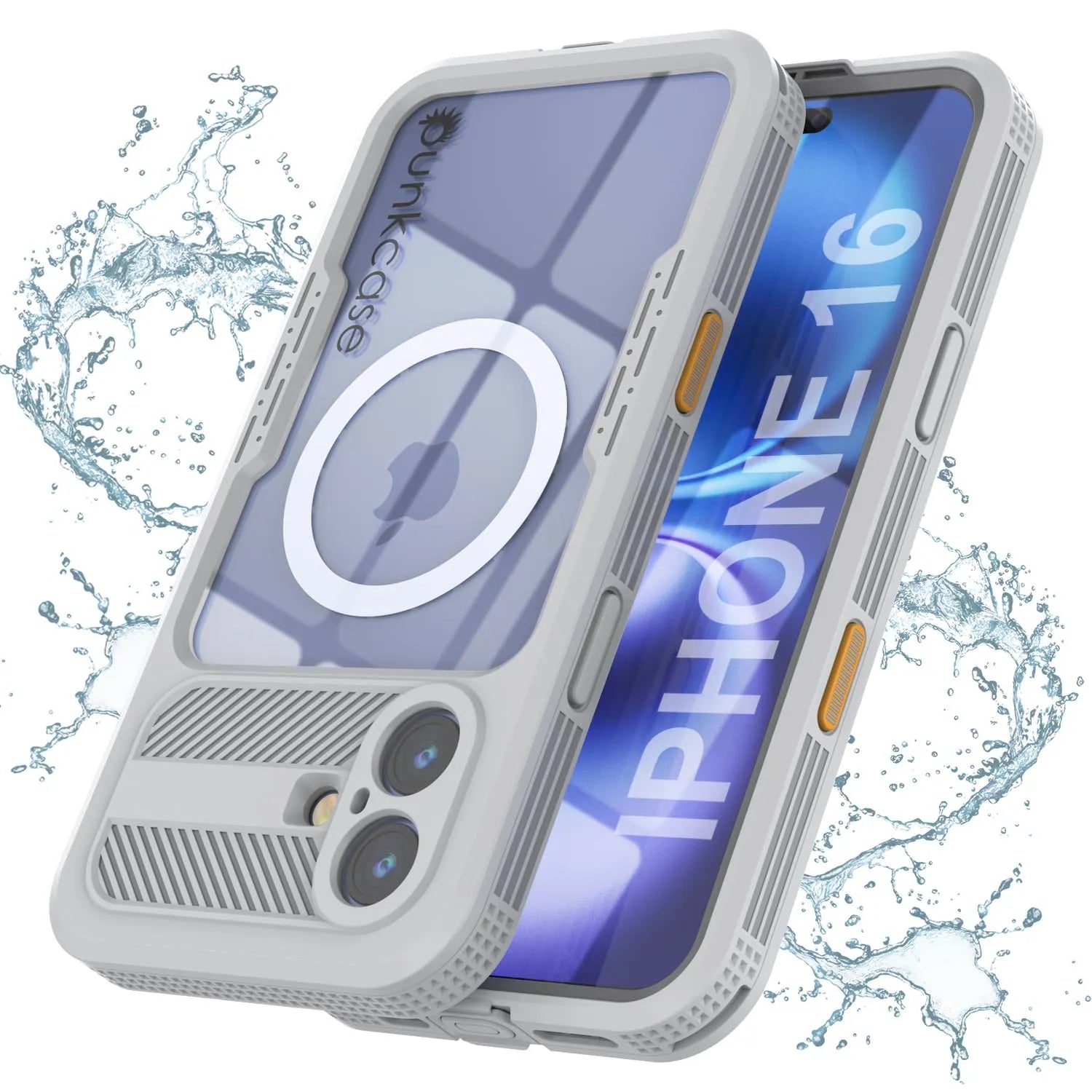 iPhone 16 Waterproof Case [Alpine 2.0 Series] [Slim Fit] [IP68 Certified] [Shockproof] [White]