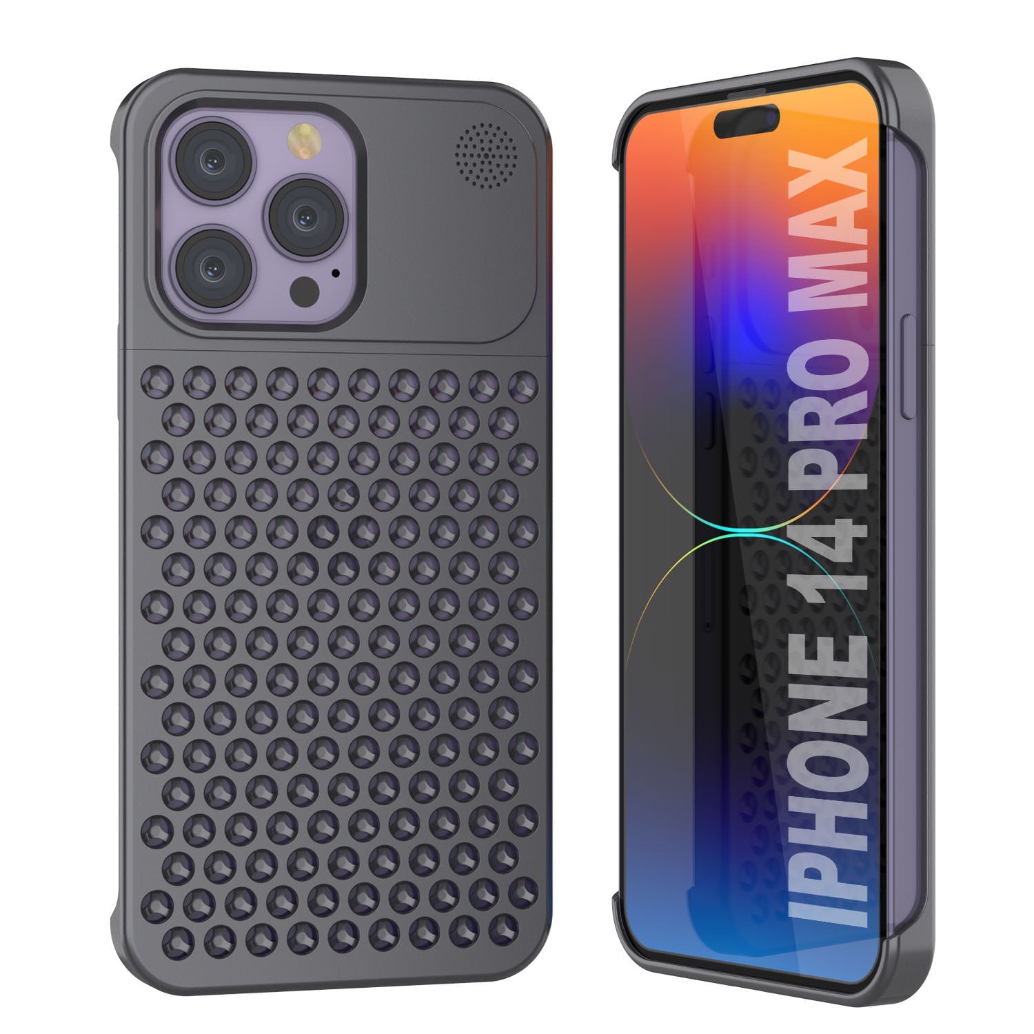 PunkCase for iPhone 14 Pro Max Aluminum Alloy Case [Fortifier Extreme Series] Ultra Durable Cover [Bronze]