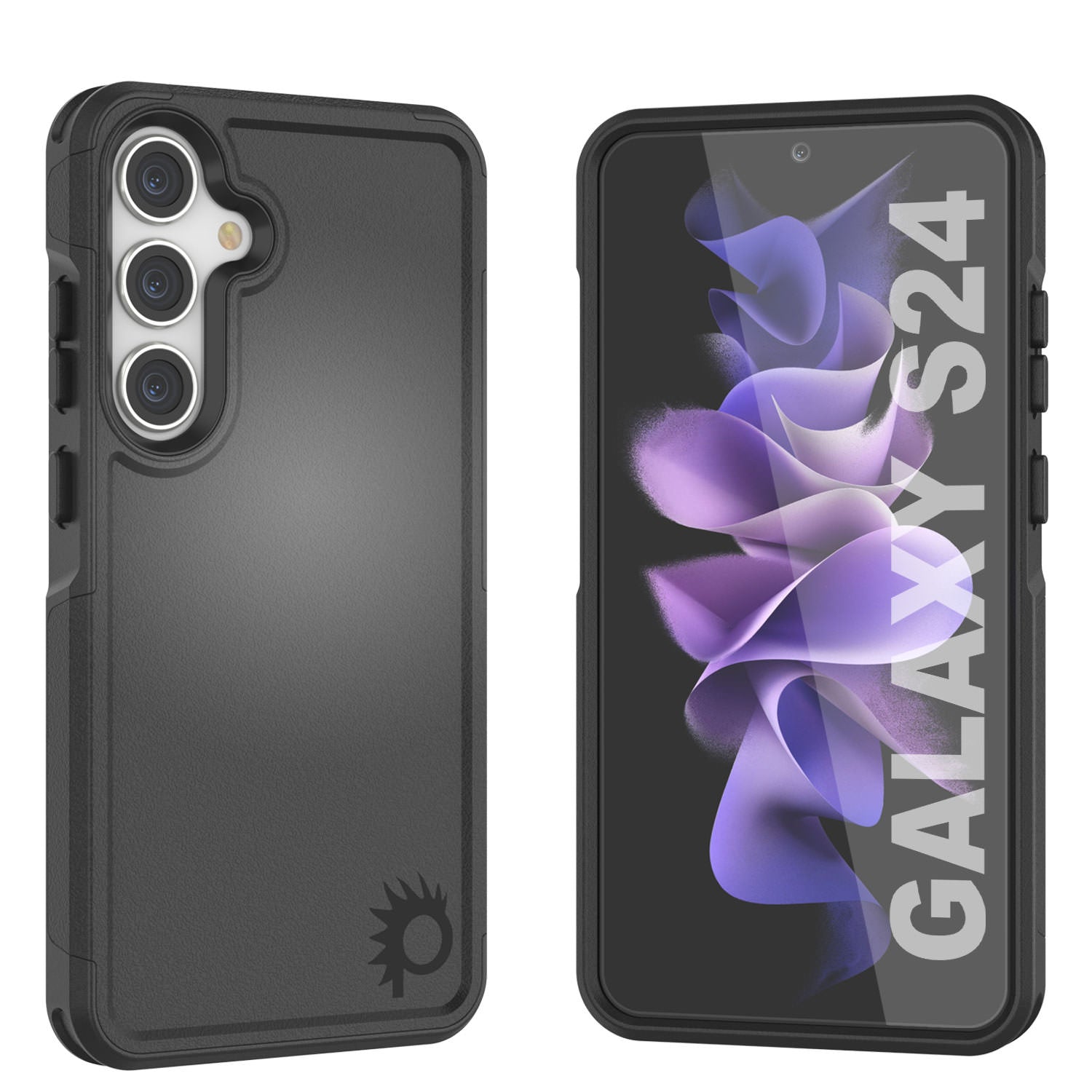 PunkCase Galaxy S24 Case, [Spartan 2.0 Series] Clear Rugged Heavy Duty Cover [Yellow]