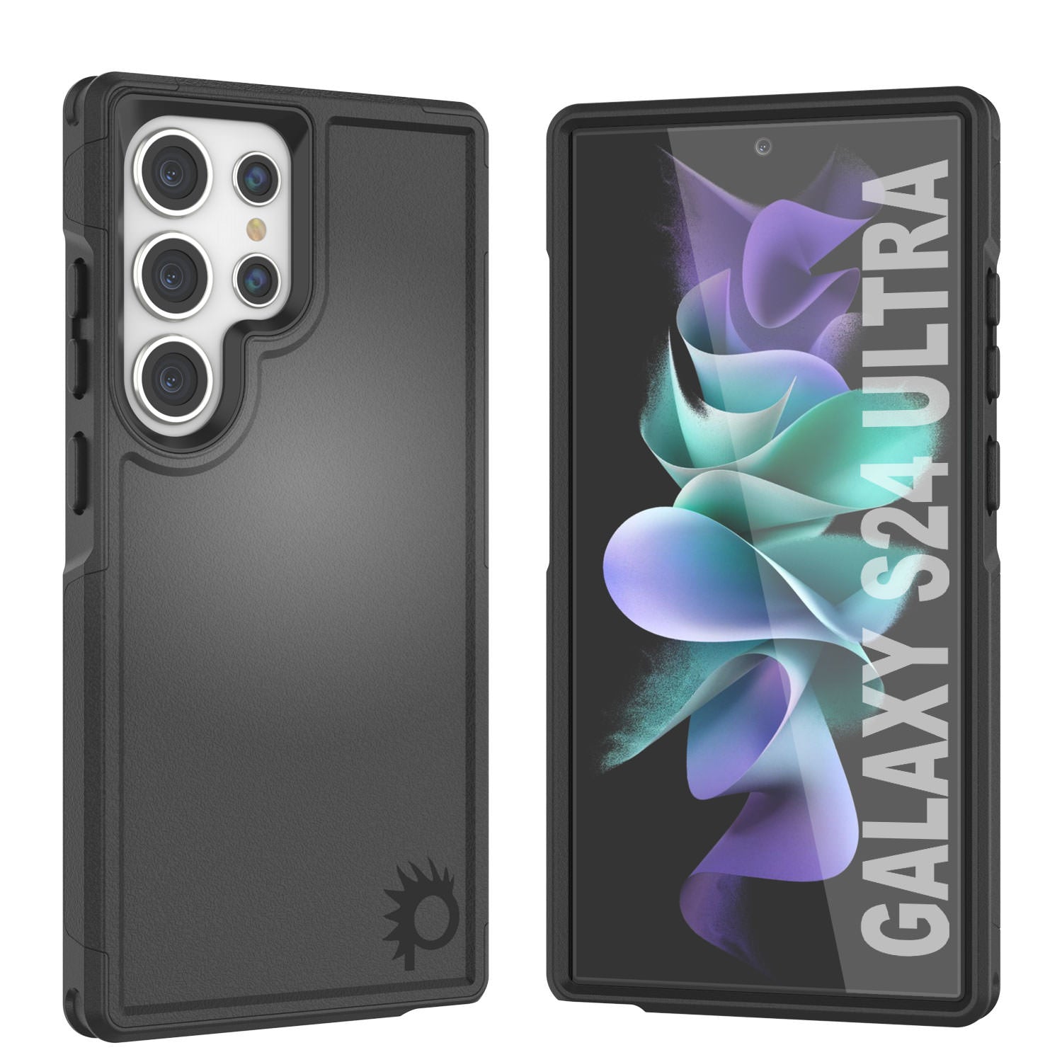 PunkCase Galaxy S24 Ultra Case, [Spartan 2.0 Series] Clear Rugged Heavy Duty Cover [Purple]