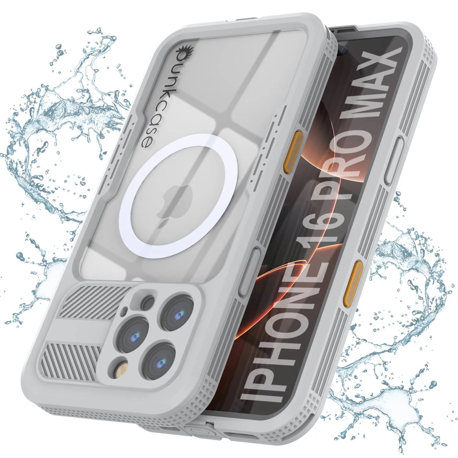 iPhone 16 Pro Max Waterproof Case [Alpine 2.0 Series] [Slim Fit] [IP68 Certified] [Shockproof] [White]