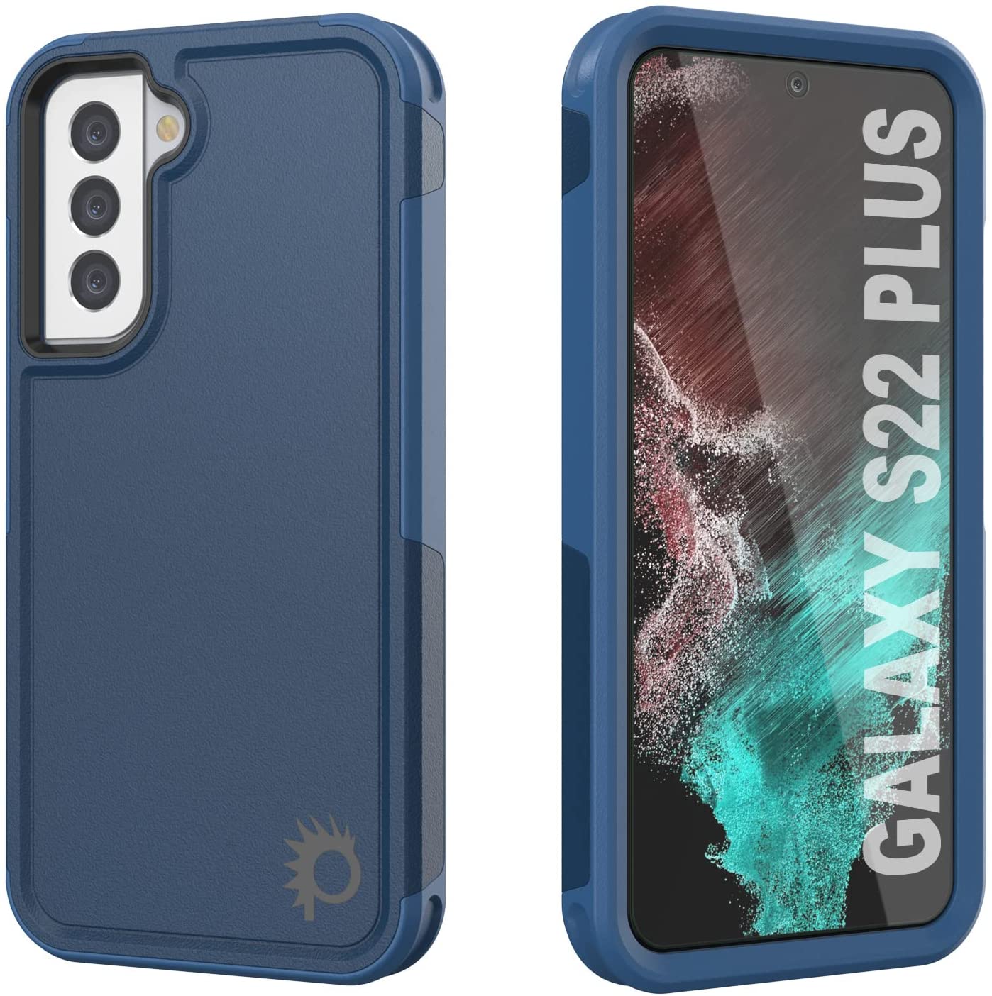 PunkCase Galaxy S22+ Plus Case, [Spartan 2.0 Series] Clear Rugged Heavy Duty Cover [Black]