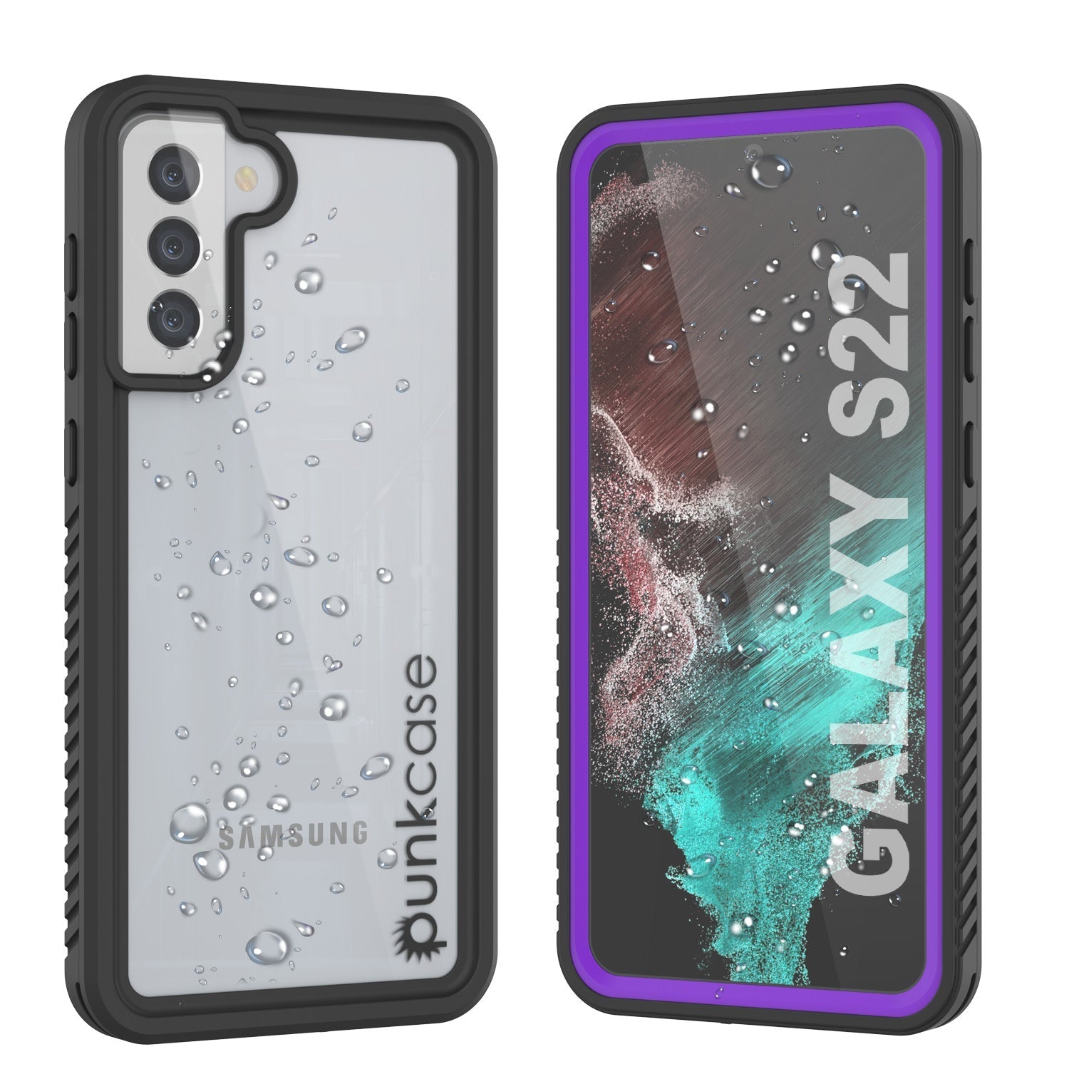 Galaxy S22 Water/ Shockproof [Extreme Series] With Screen Protector Case [Black]