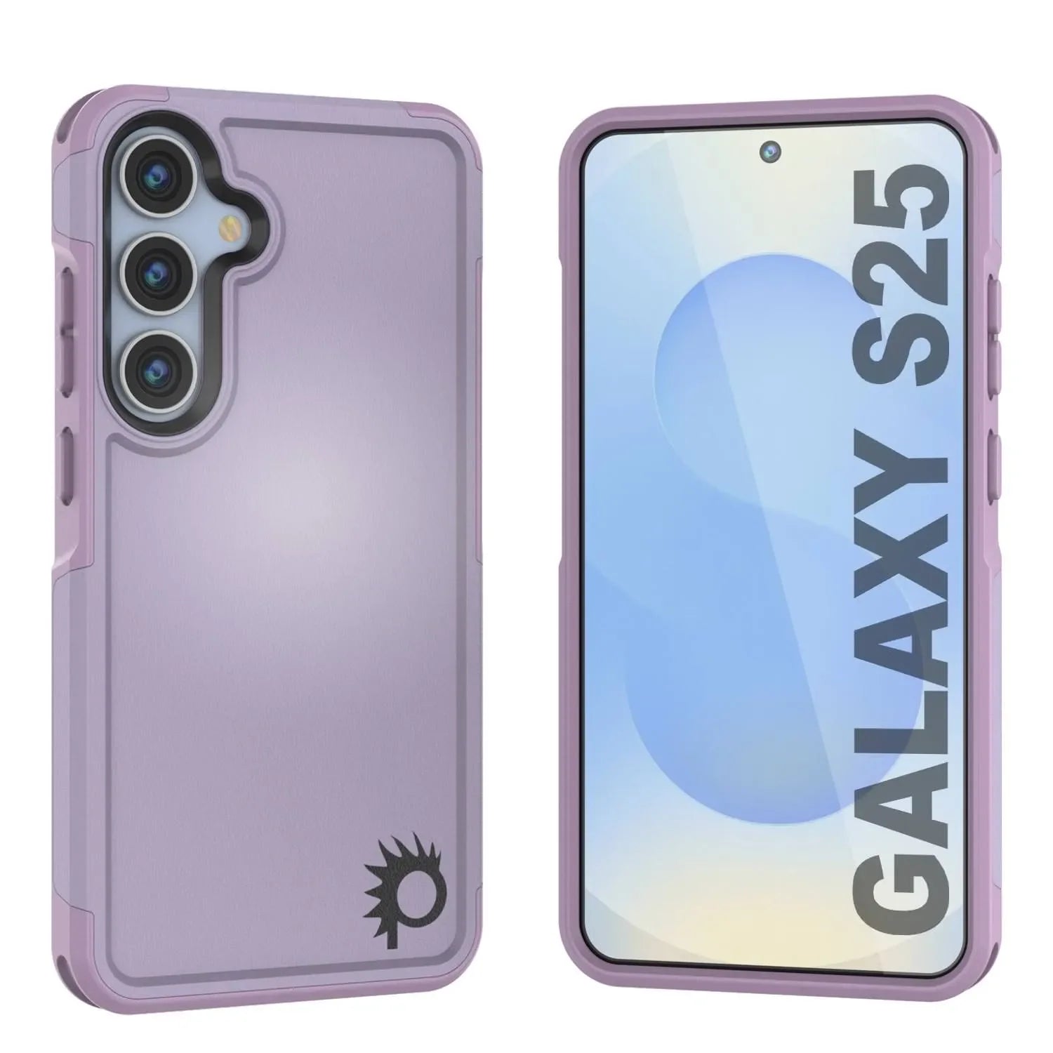 PunkCase Galaxy S25 Case, [Spartan 2.0 Series] Clear Rugged Heavy Duty Cover [Lilac]