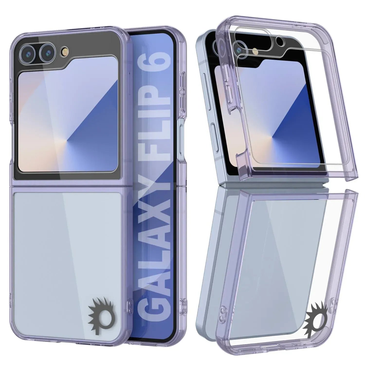 Galaxy Z Flip6 Case [Clear Acrylic Series] [Non-Slip] For Galaxy Z Flip6 [White]