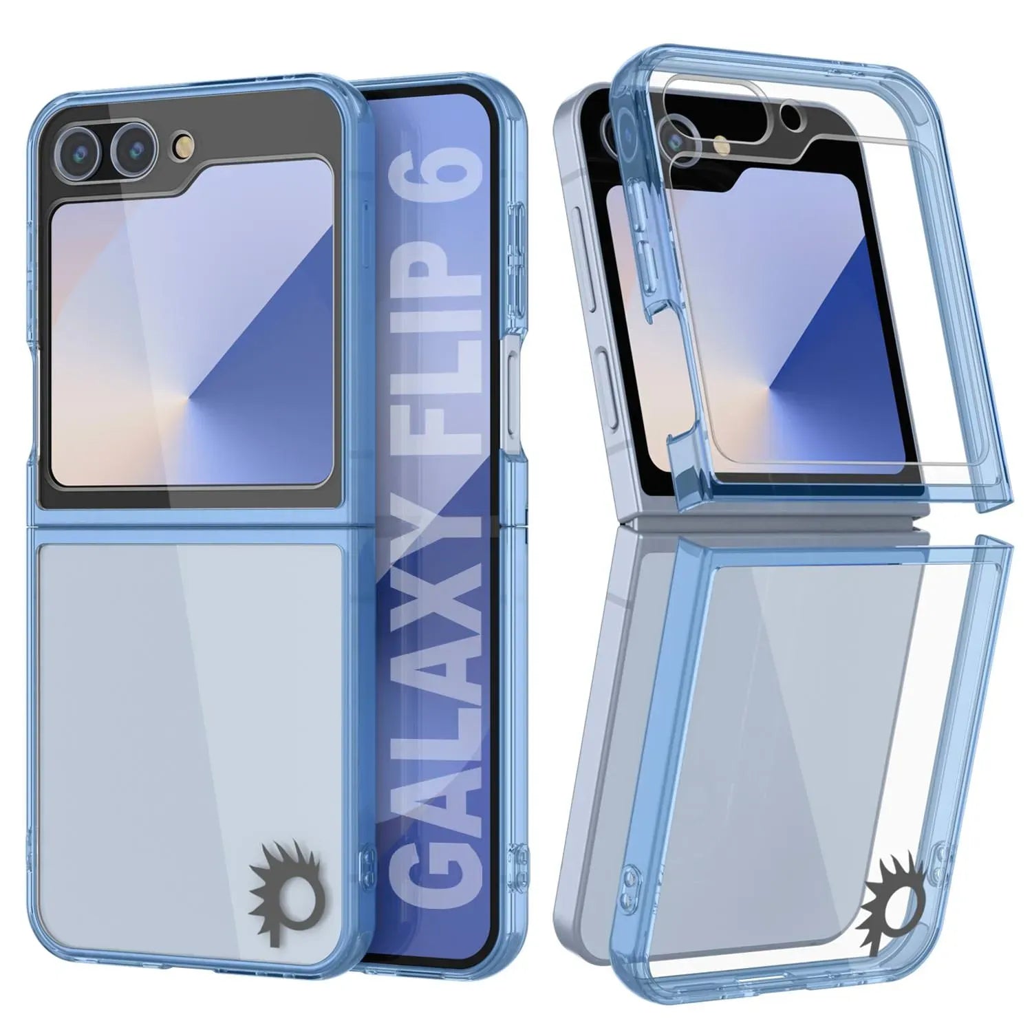 Galaxy Z Flip6 Case [Clear Acrylic Series] [Non-Slip] For Galaxy Z Flip6 [Grey]