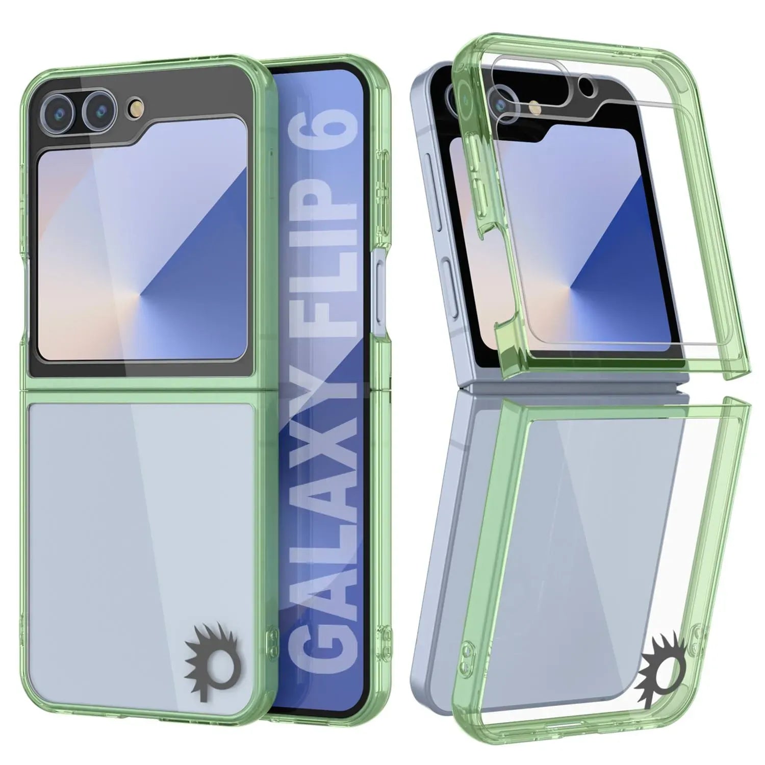 Galaxy Z Flip6 Case [Clear Acrylic Series] [Non-Slip] For Galaxy Z Flip6 [Grey]