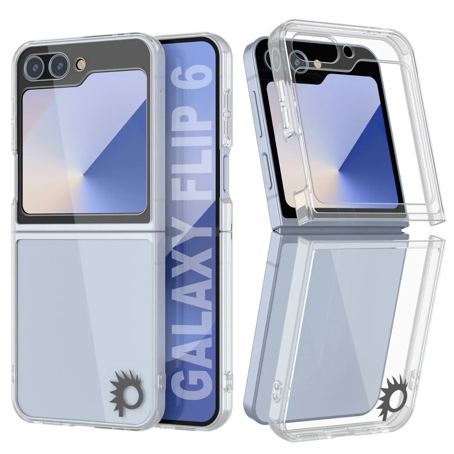 Galaxy Z Flip6 Case [Clear Acrylic Series] [Non-Slip] For Galaxy Z Flip6 [Teal]
