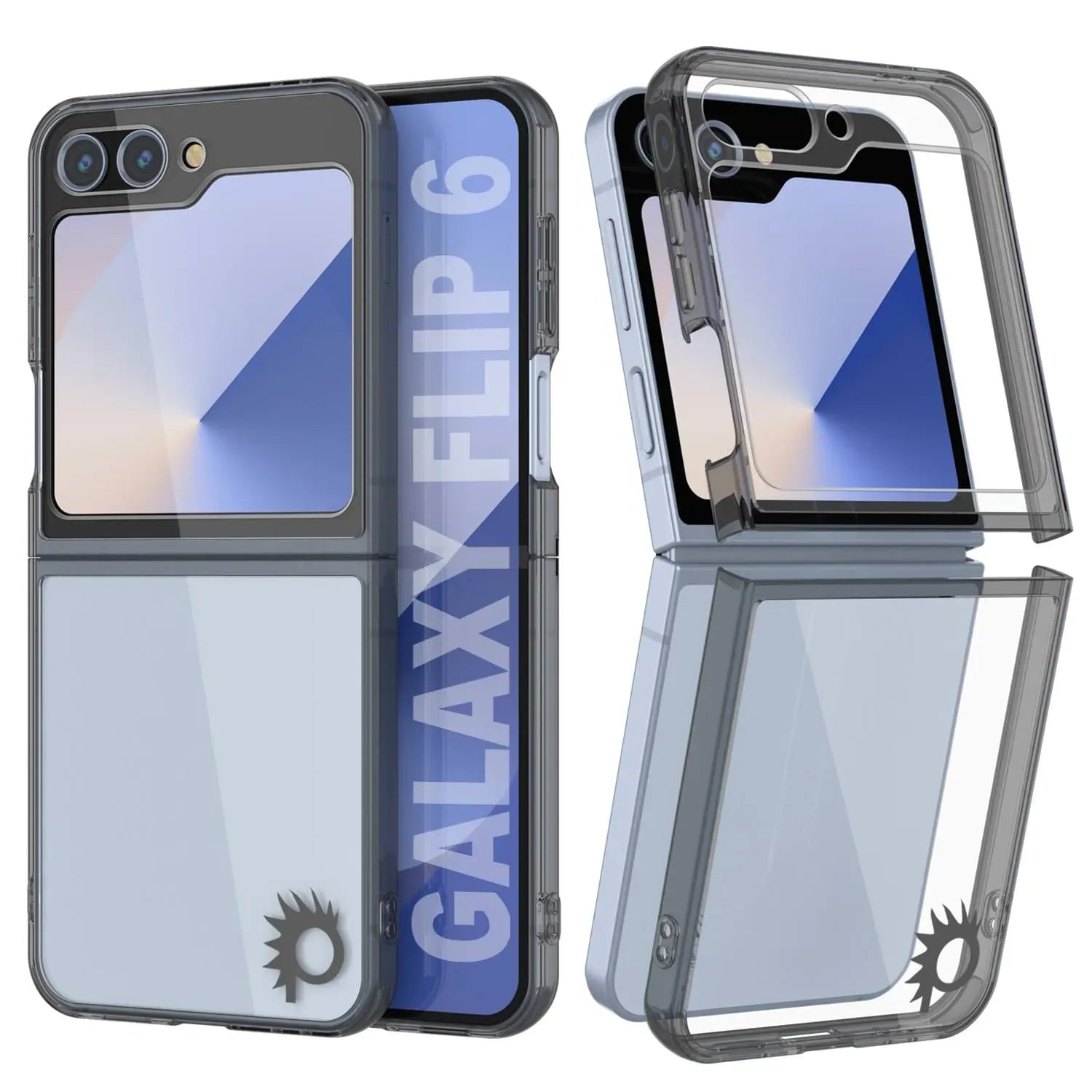 Galaxy Z Flip6 Case [Clear Acrylic Series] [Non-Slip] For Galaxy Z Flip6 [Blue]