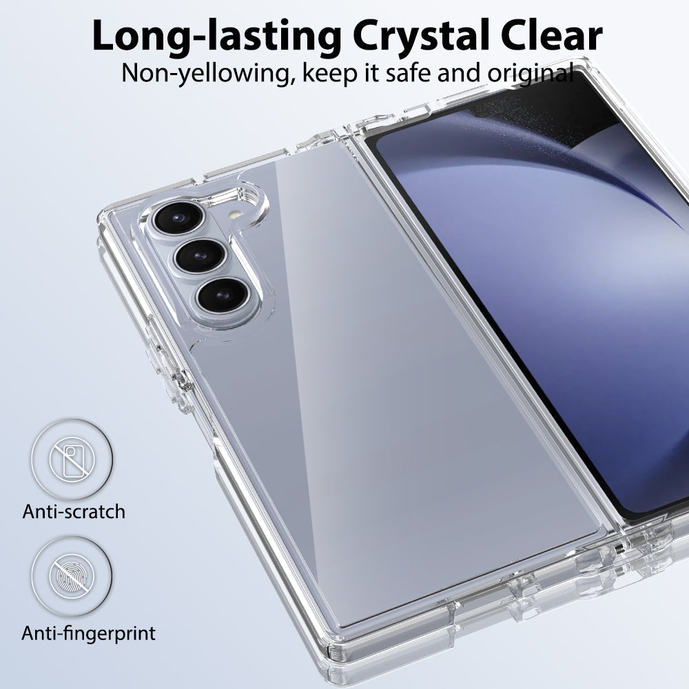 Galaxy Z Fold6 Case [Clear Acrylic Series] [Non-Slip] For Galaxy Z Fold6 [Teal]