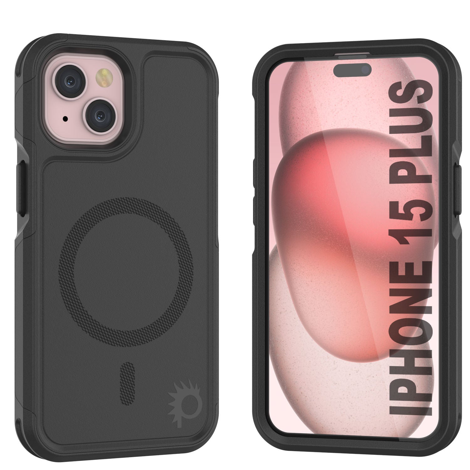 PunkCase iPhone 15 Plus Case, [Spartan 2.0 Series] Clear Rugged Heavy Duty Cover W/Built in Screen Protector [teal]