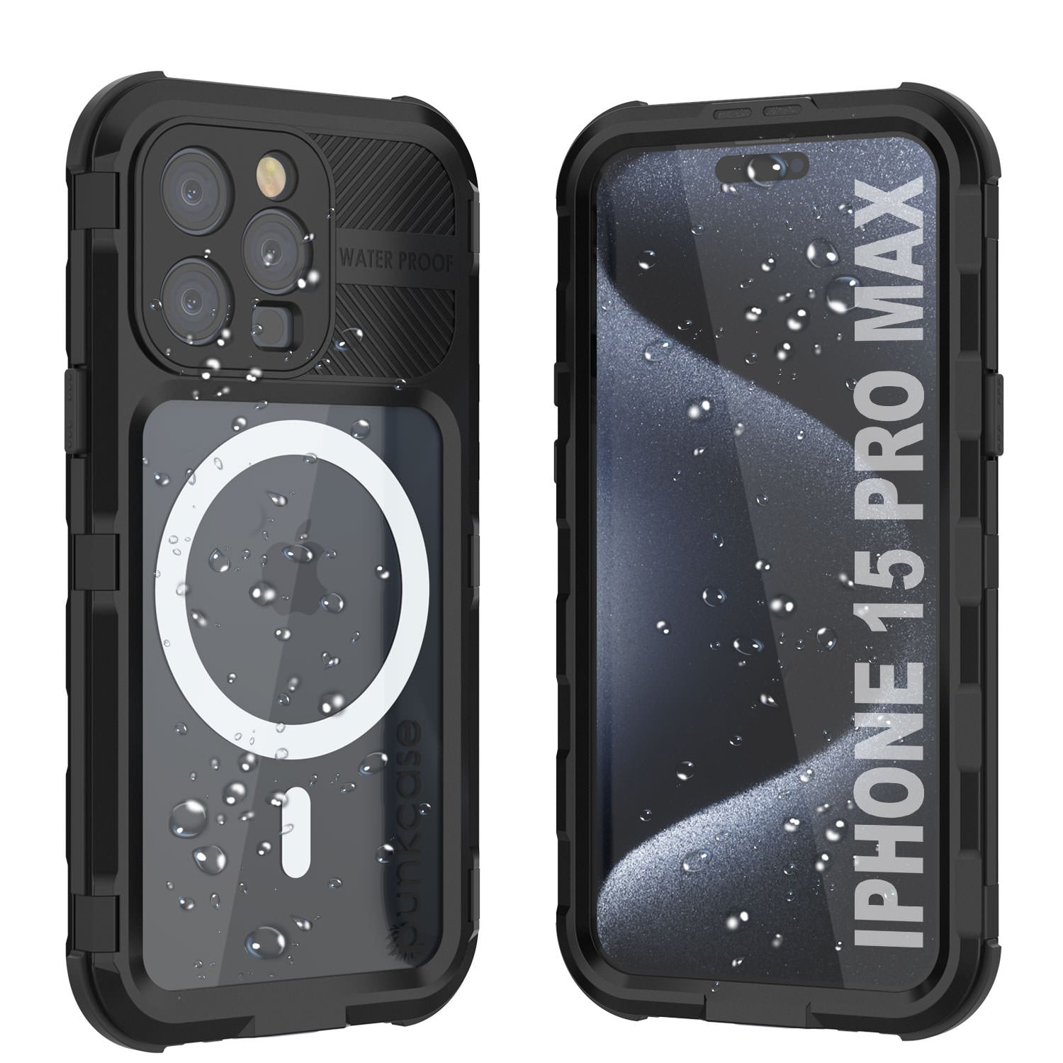 iPhone 15 Pro Max Metal Extreme 2.0 Series Aluminum Waterproof Case IP68 W/Buillt in Screen Protector [Blue]