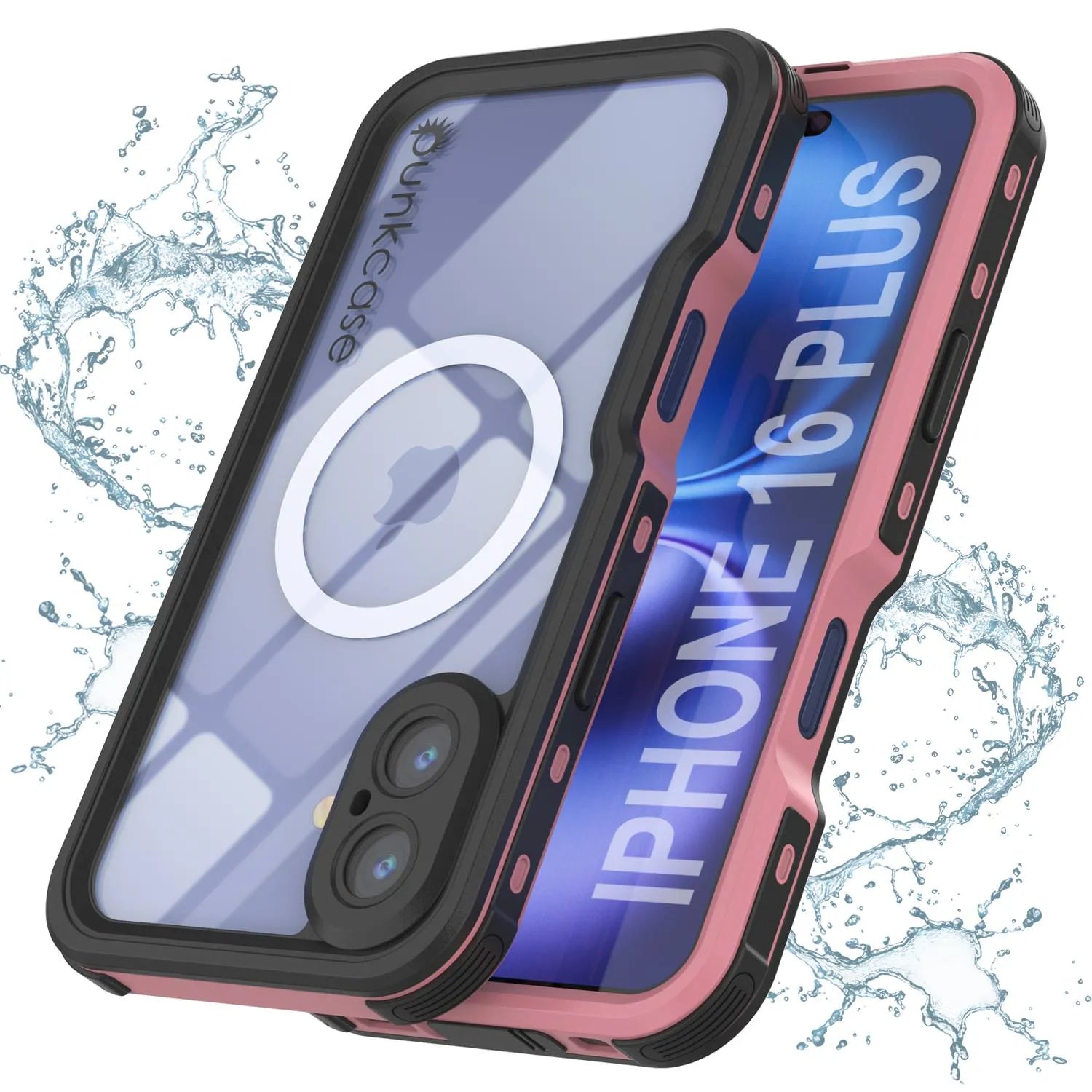 iPhone 16 Plus Waterproof IP68 Case, Punkcase [Light green] [StudStar Series] [Slim Fit] [Dirtproof]