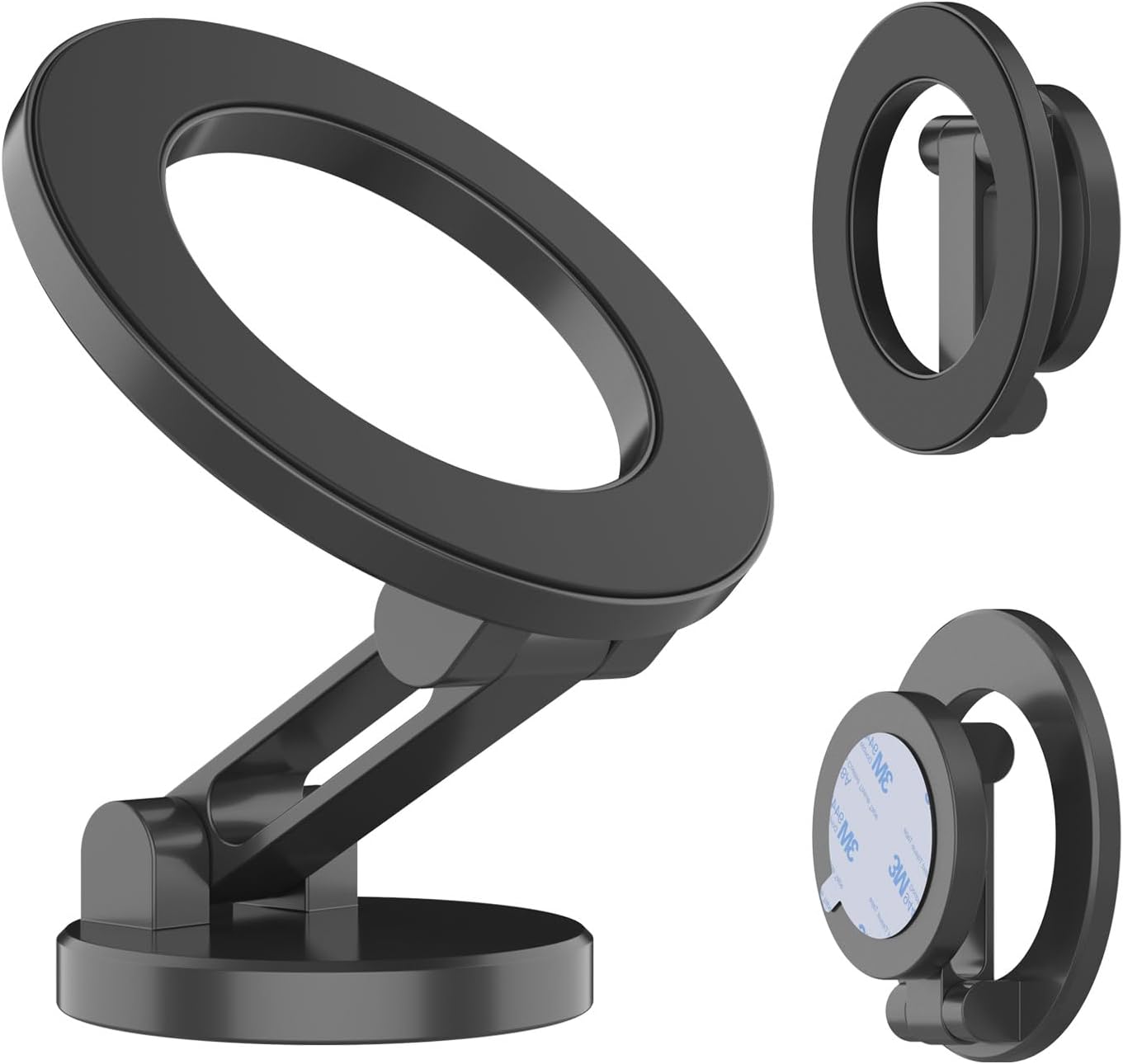 PunkCase MagnoGrip 360 | Powerful Aluminium Alloy Car Phone Holder [Silver]