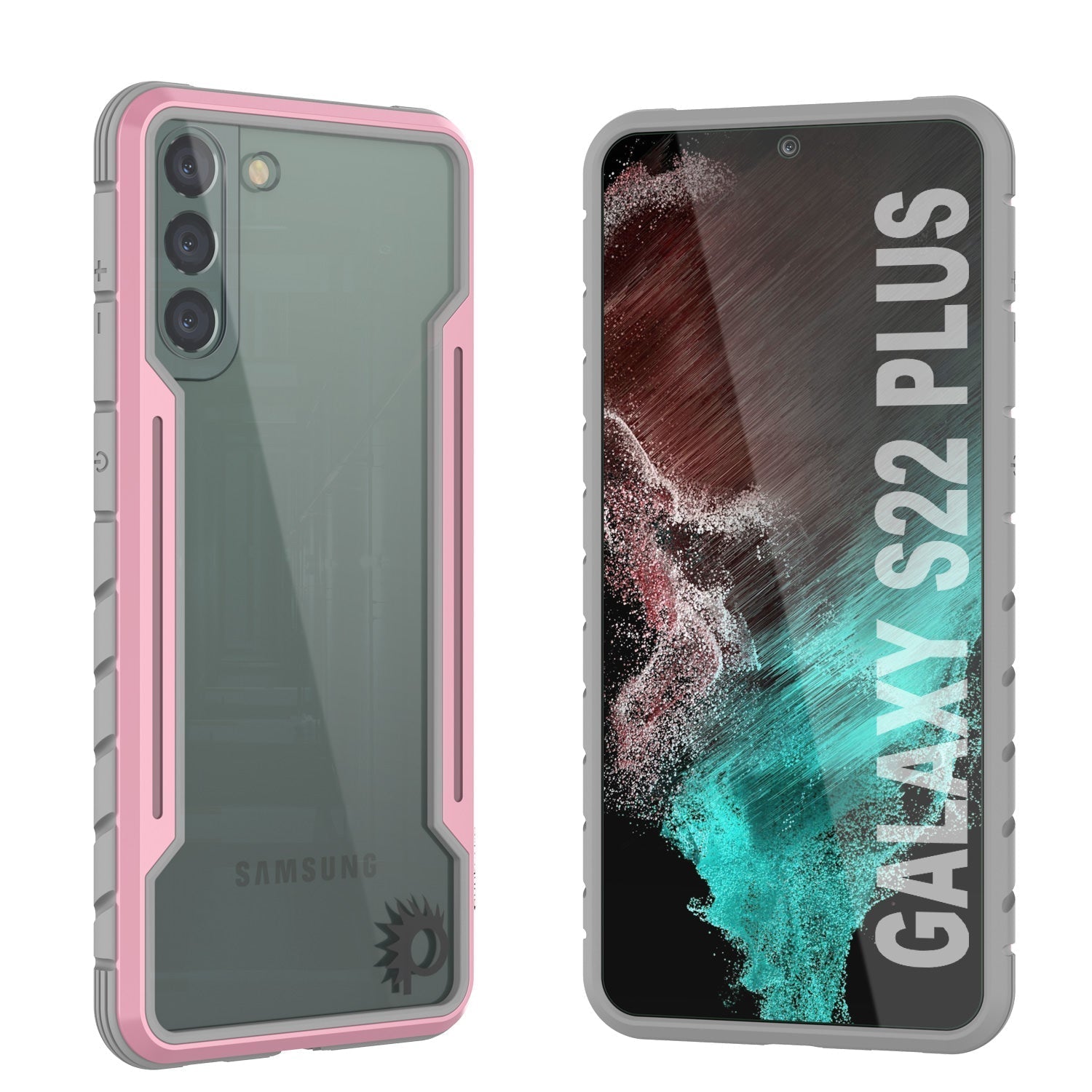 Punkcase S22+ Plus ravenger Case Protective Military Grade Multilayer Cover [Rainbow]