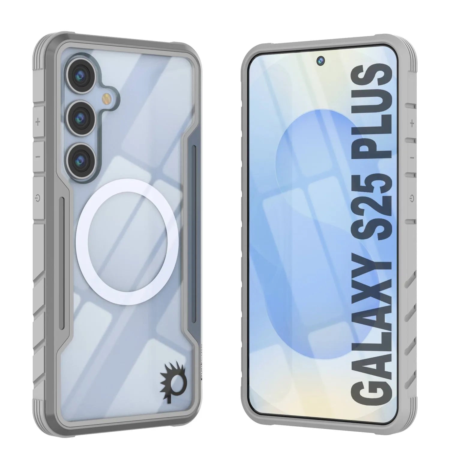 Punkcase S25+ Plus Armor Stealth Case Protective Military Grade Multilayer Cover [Red]