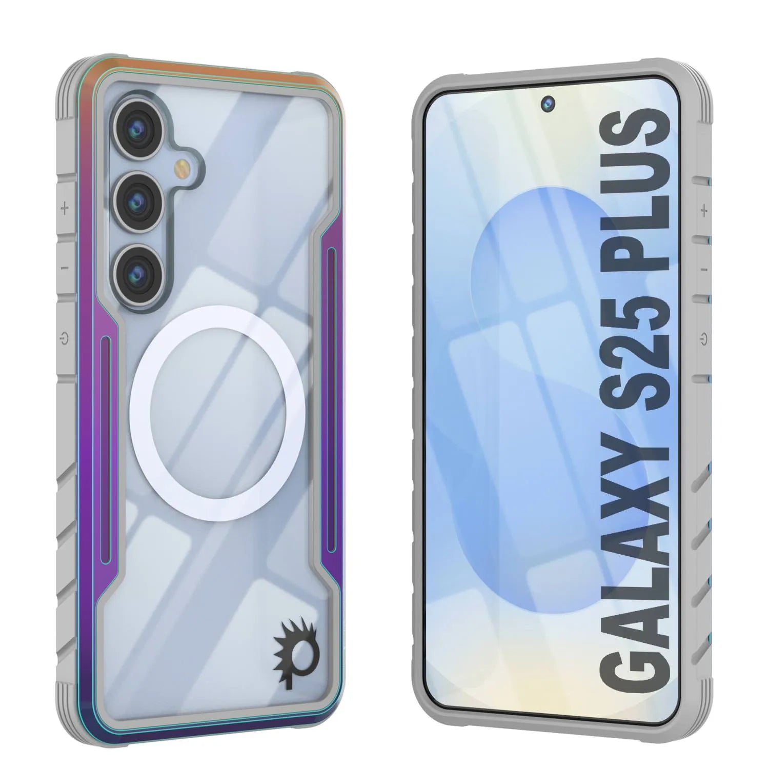 Punkcase S25+ Plus Armor Stealth Case Protective Military Grade Multilayer Cover [Red]