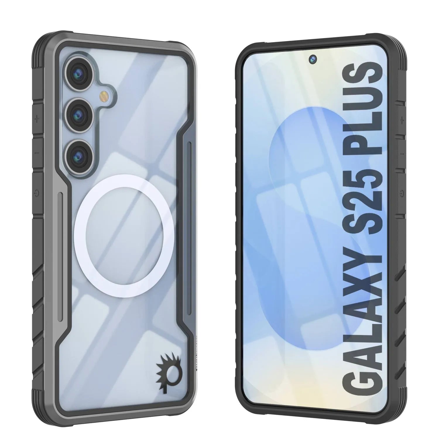 Punkcase S25+ Plus Armor Stealth Case Protective Military Grade Multilayer Cover [Red]