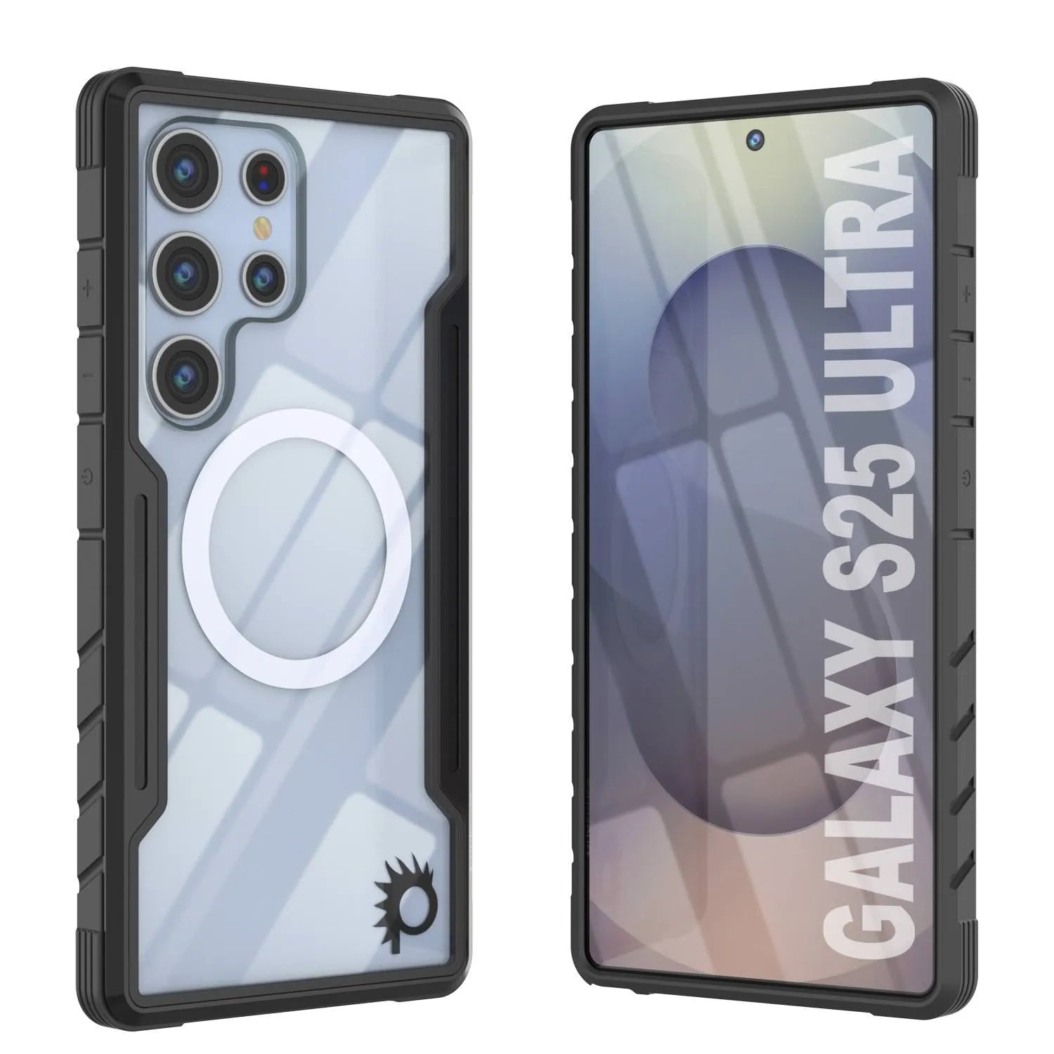 Punkcase S25 Ultra Armor Stealth Case Protective Military Grade Multilayer Cover [Grey]