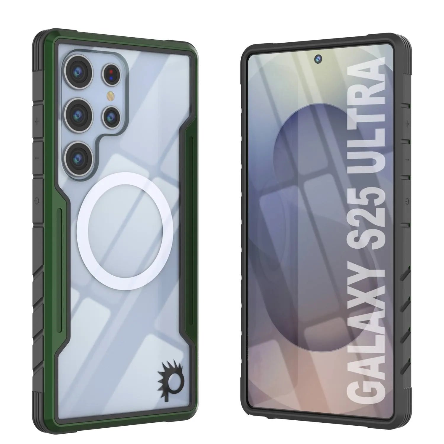 Punkcase S25 Ultra Armor Stealth Case Protective Military Grade Multilayer Cover [Grey-Black]