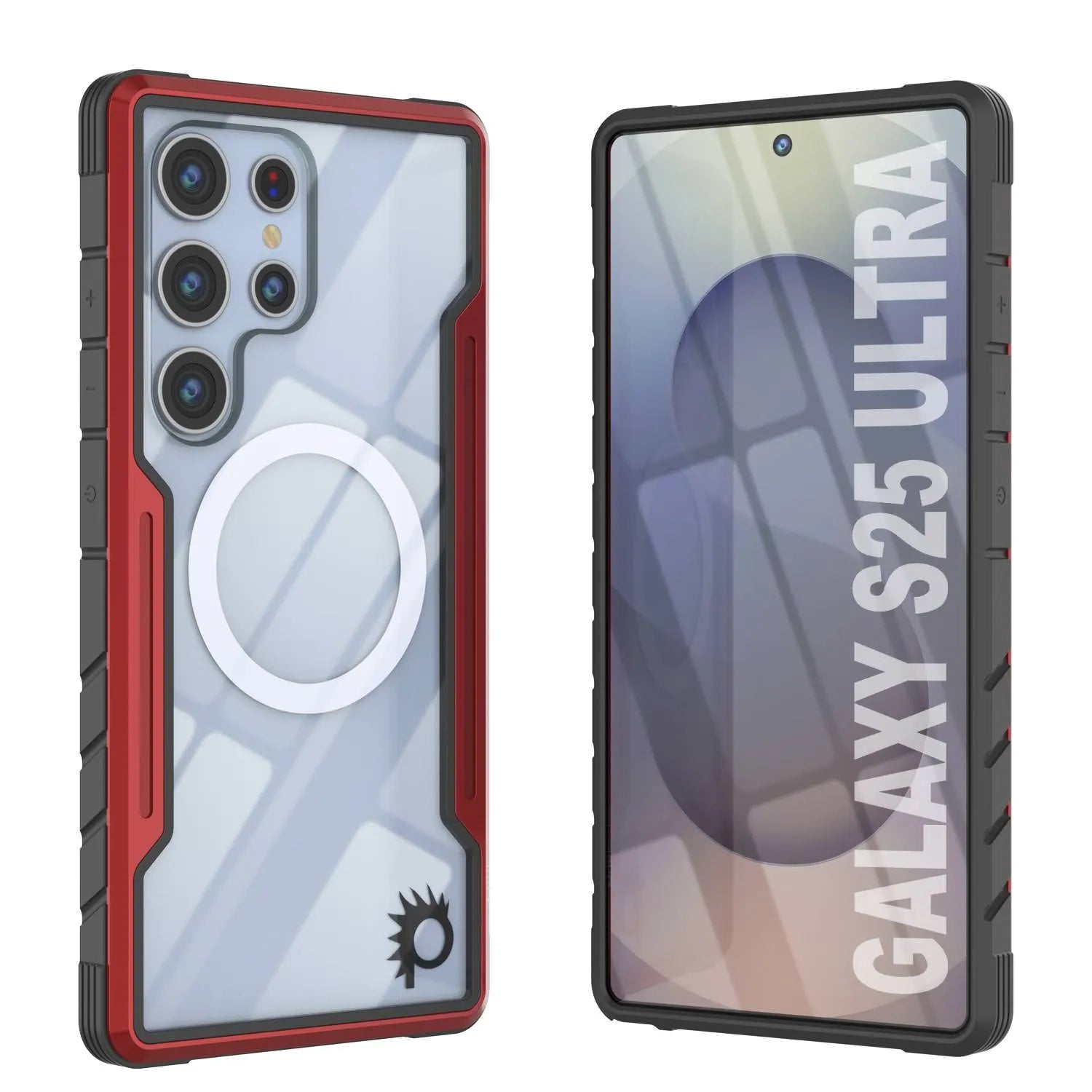 Punkcase S25 Ultra Armor Stealth Case Protective Military Grade Multilayer Cover [Grey]