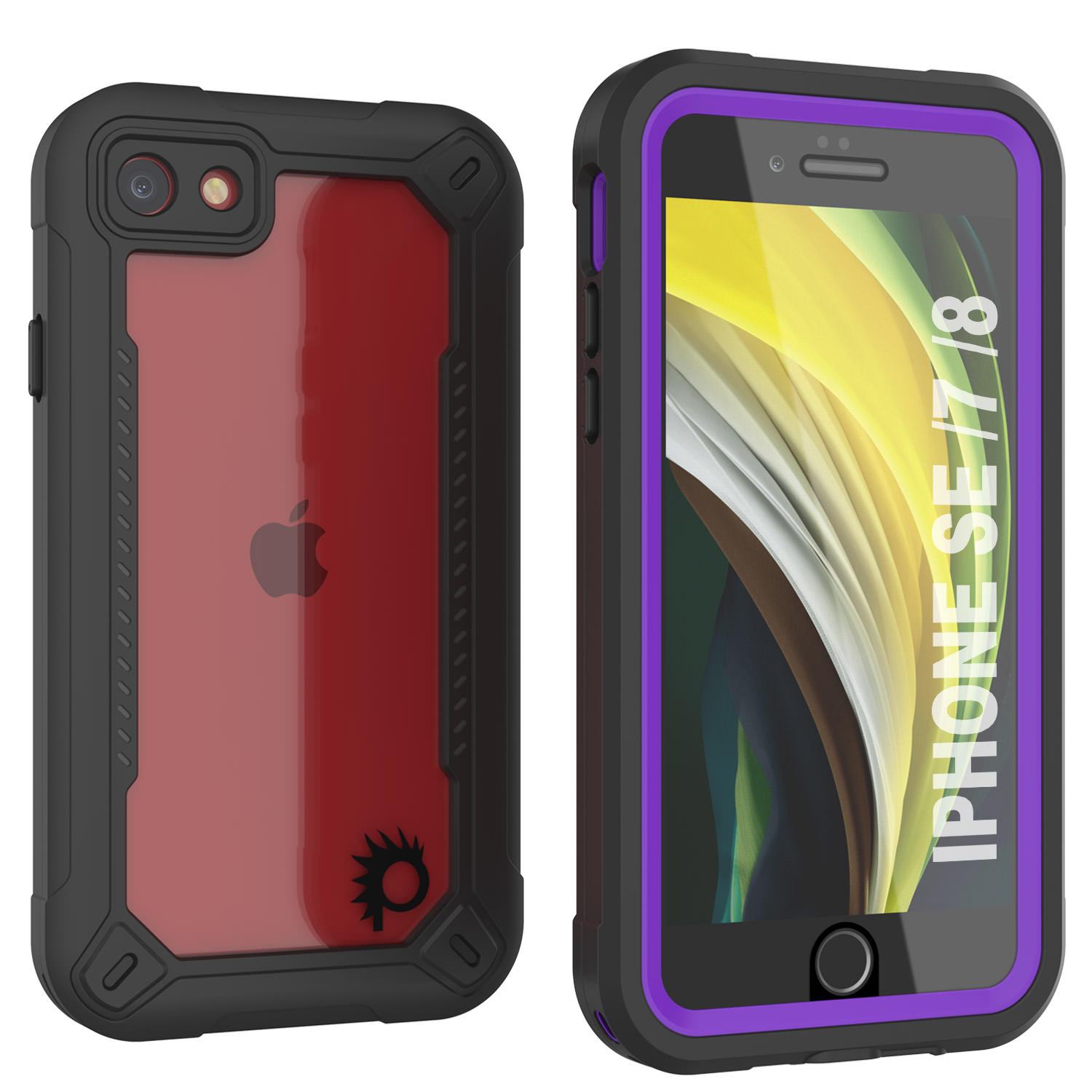 iPhone 8 Waterproof IP68 Case, Punkcase [teal]  [Maximus Series] [Slim Fit] [IP68 Certified] [Shockresistant] Clear Armor Cover with Screen Protector | Ultimate Protection